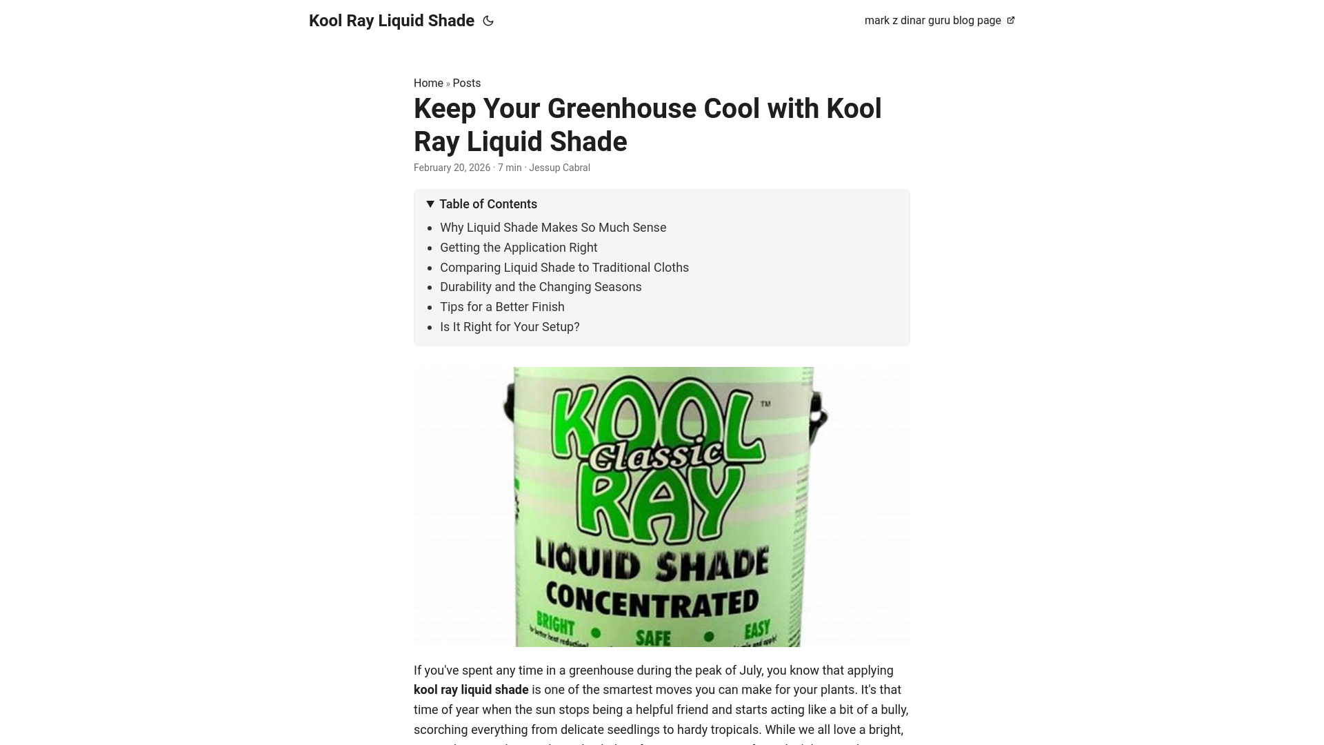 website screenshot of https://kool-ray-liquid-shade.pages.dev/