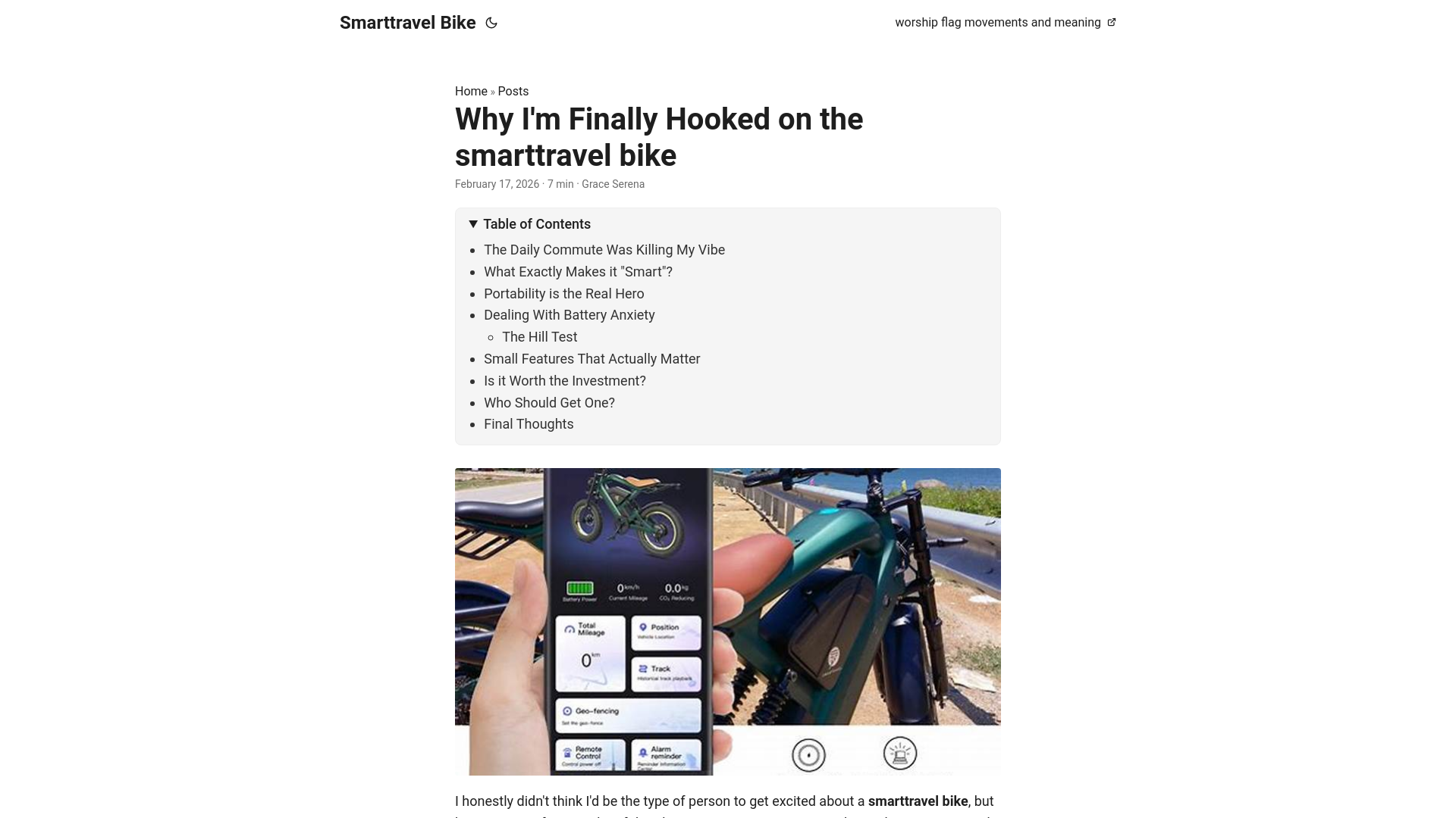 website screenshot of https://smarttravel-bike.pages.dev/