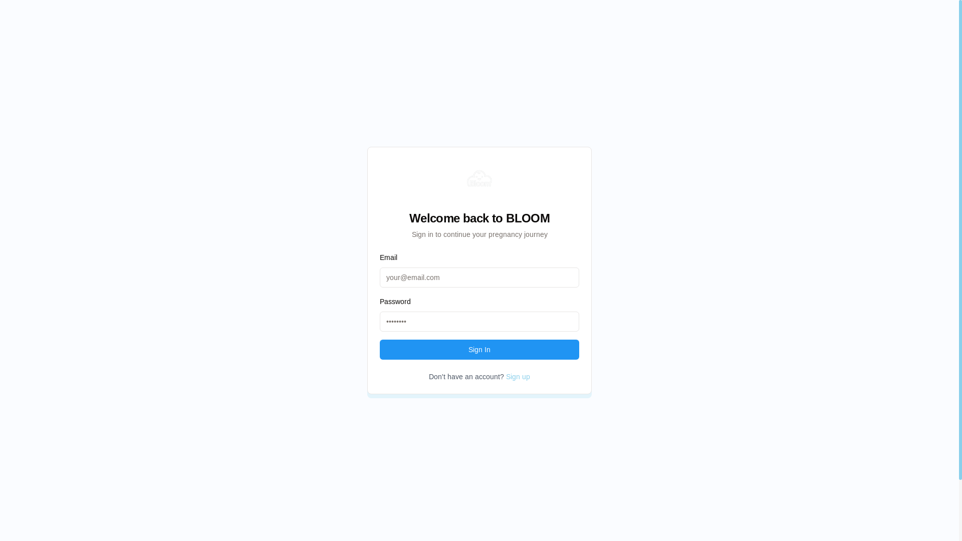 website screenshot of https://bloomai.info/