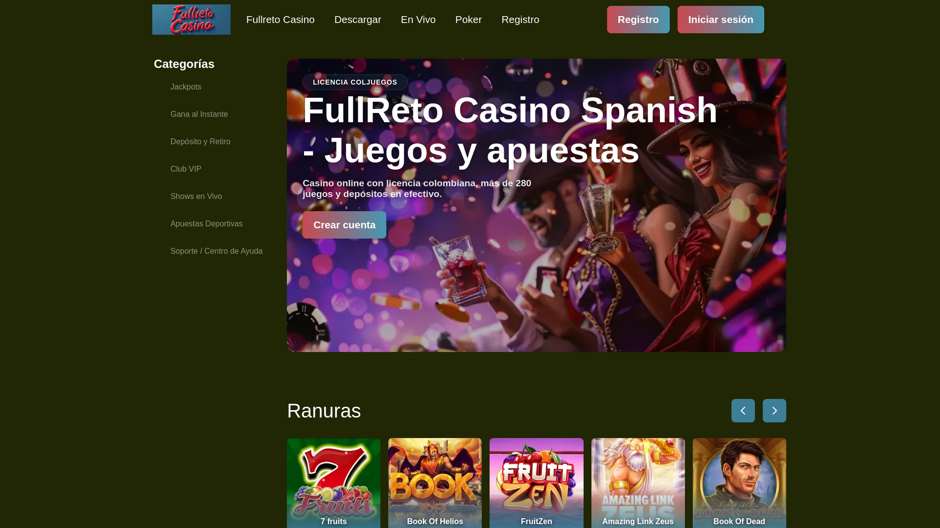 website screenshot of https://casinofullretoco-com.pages.dev/