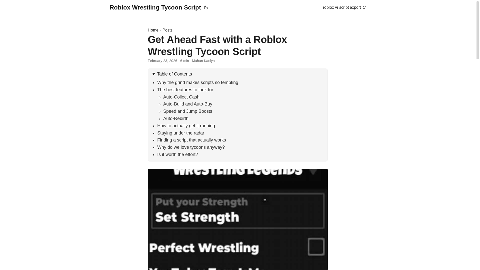 website screenshot of https://roblox-wrestling-tycoon-script.pages.dev/