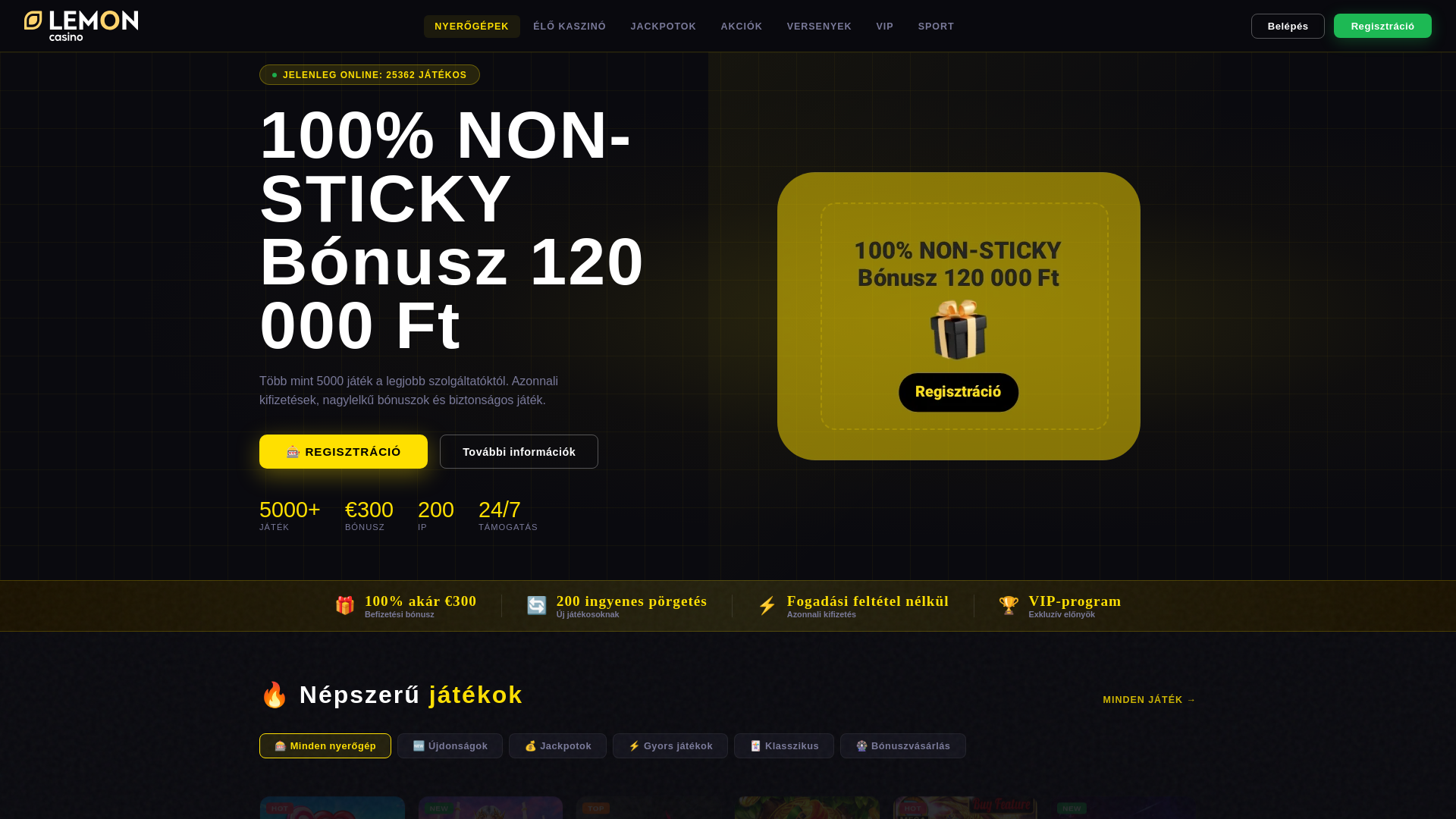 website screenshot of https://lemoncasino-hu.ink/