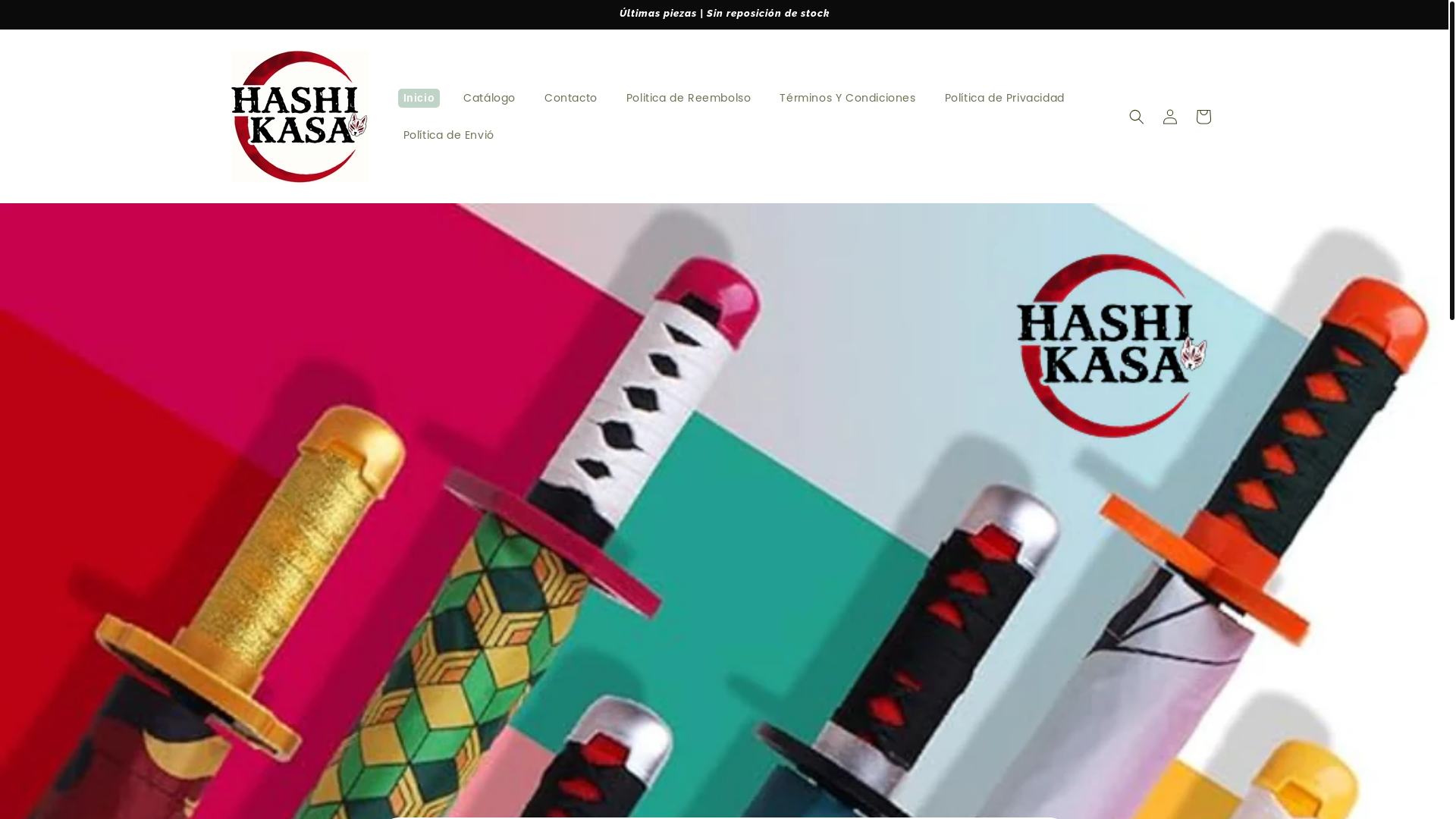website screenshot of https://hashikasa.store/