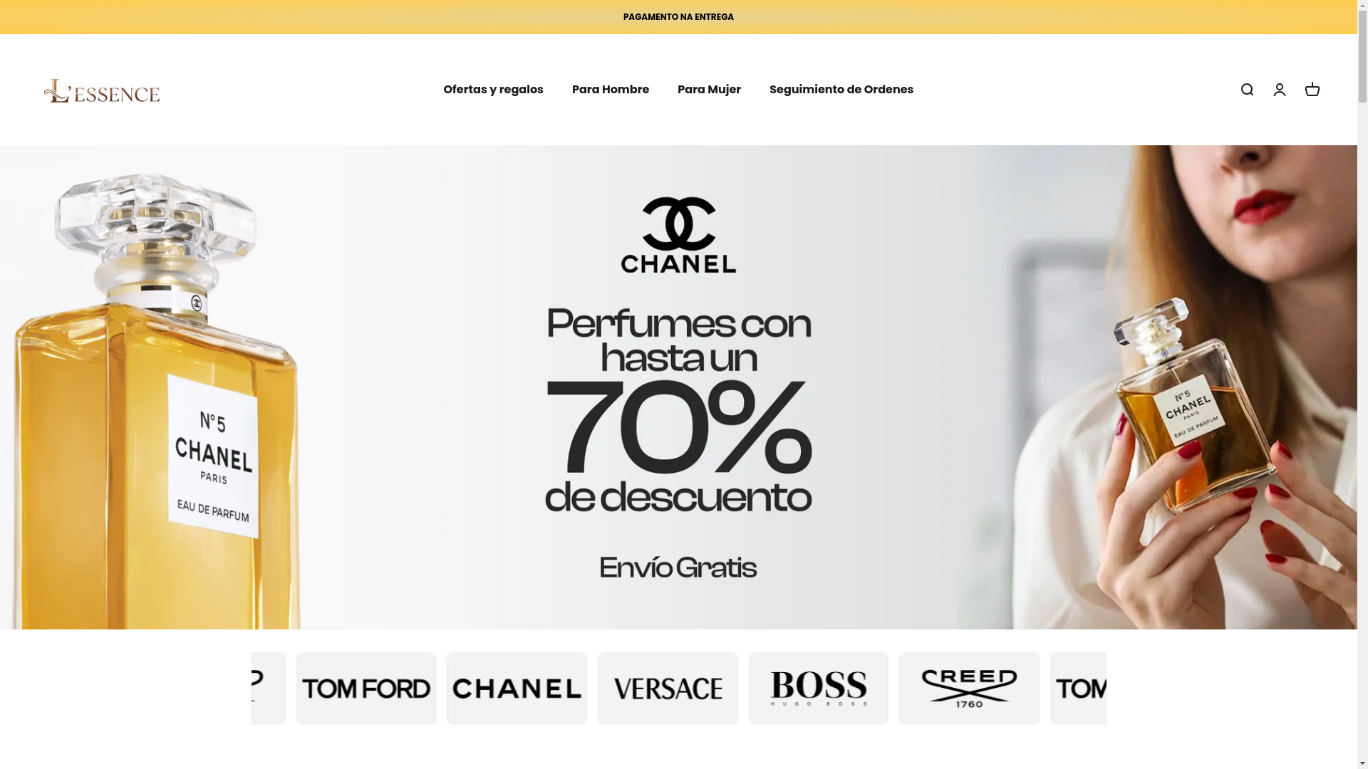 website screenshot of https://lessenceeperfume.com/