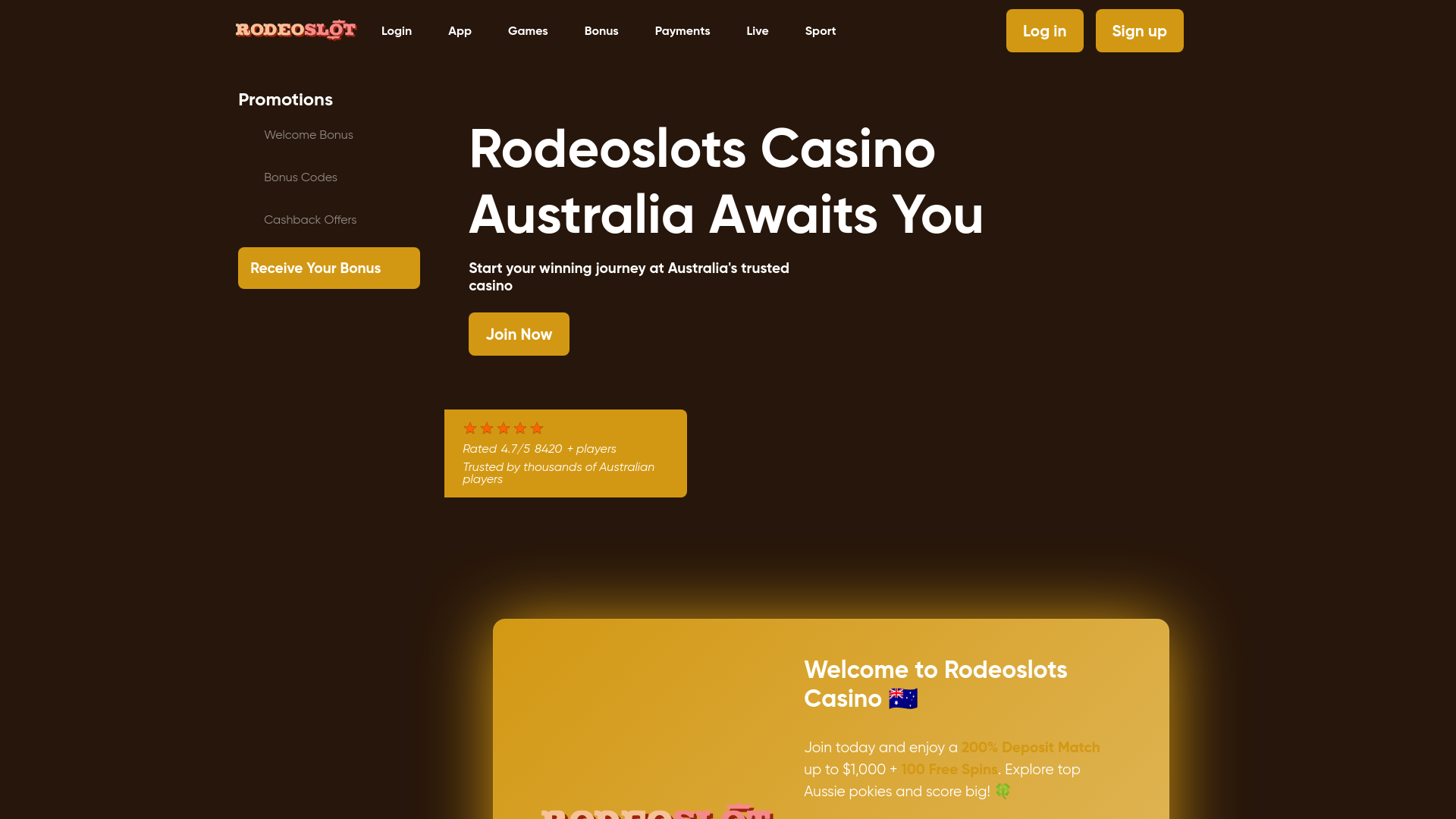 website screenshot of https://rodeoslotsau-com.pages.dev/