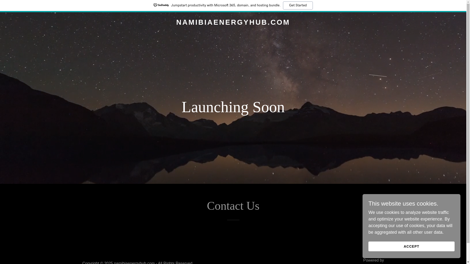 website screenshot of https://namibiaenergyhub.com/