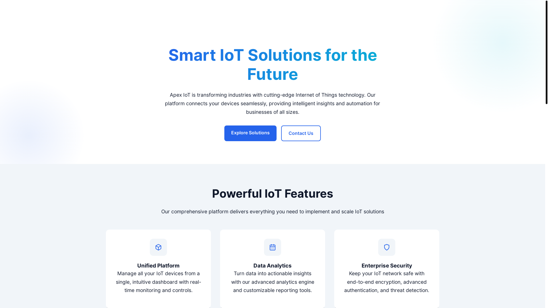 website screenshot of https://apex-iot-landing.pages.dev/