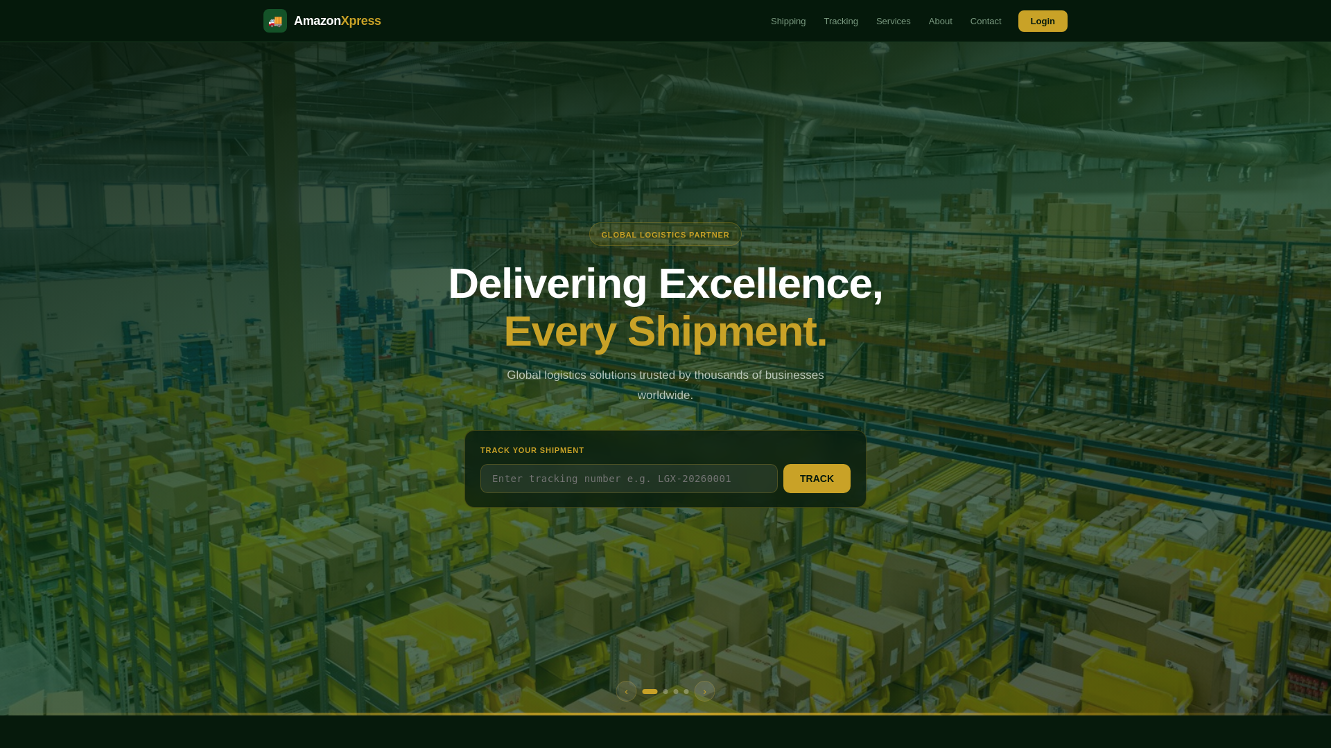 website screenshot of https://amazonxpress.org