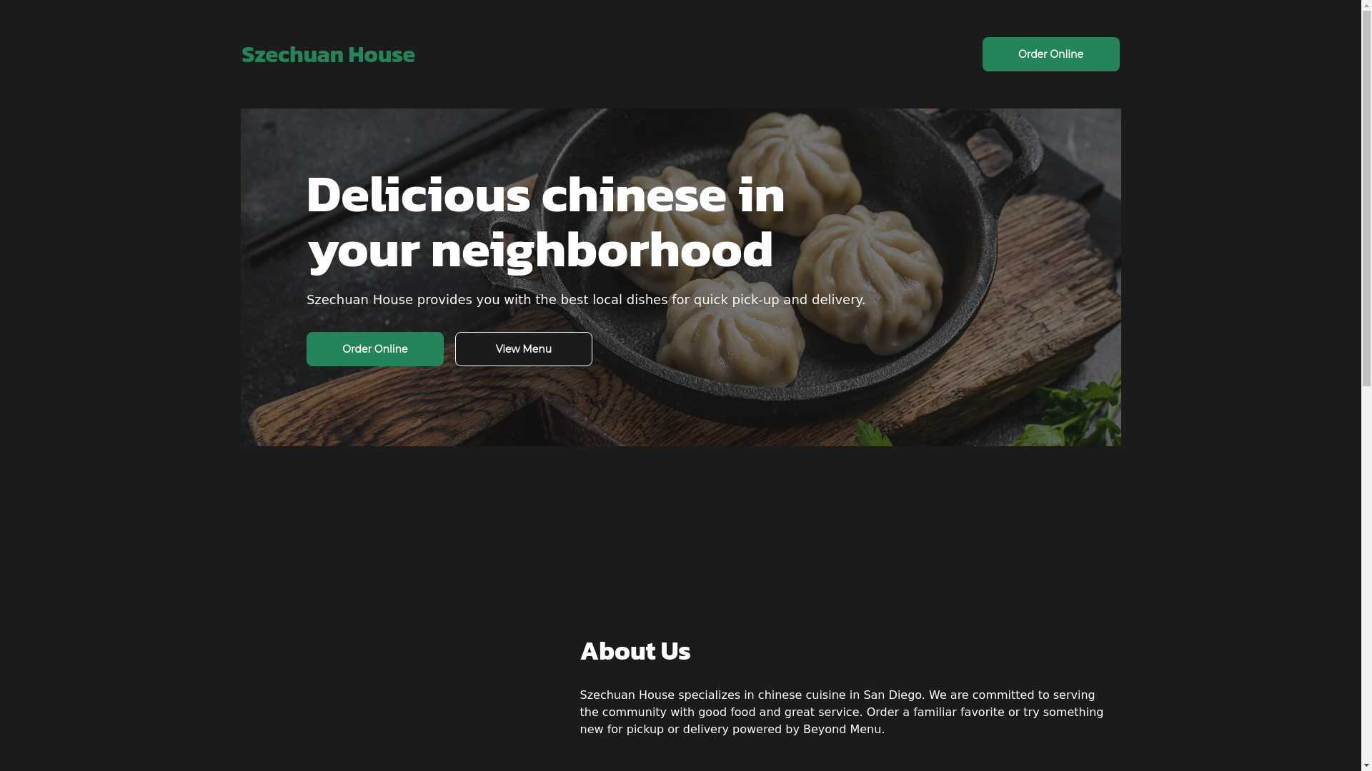 website screenshot of https://szechuanhouseca.com/
