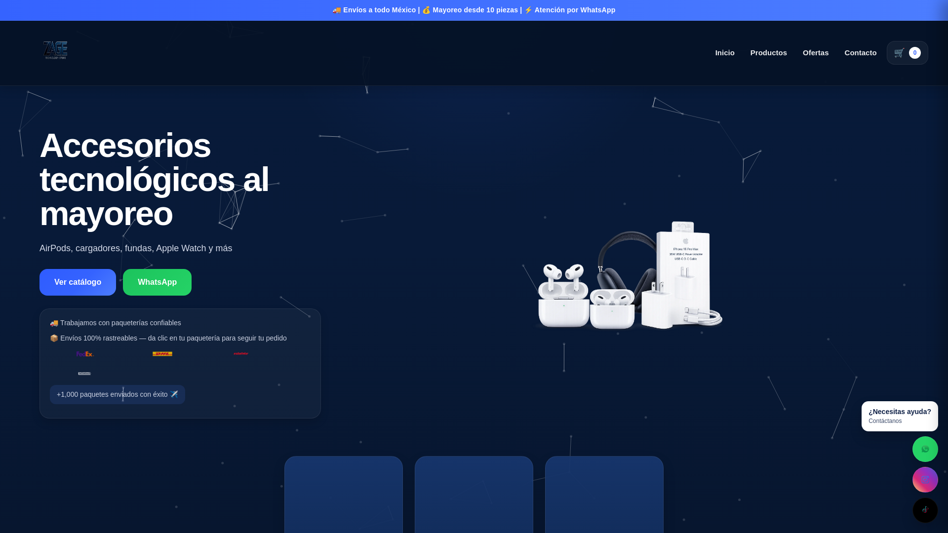 website screenshot of https://zagetec.pages.dev/
