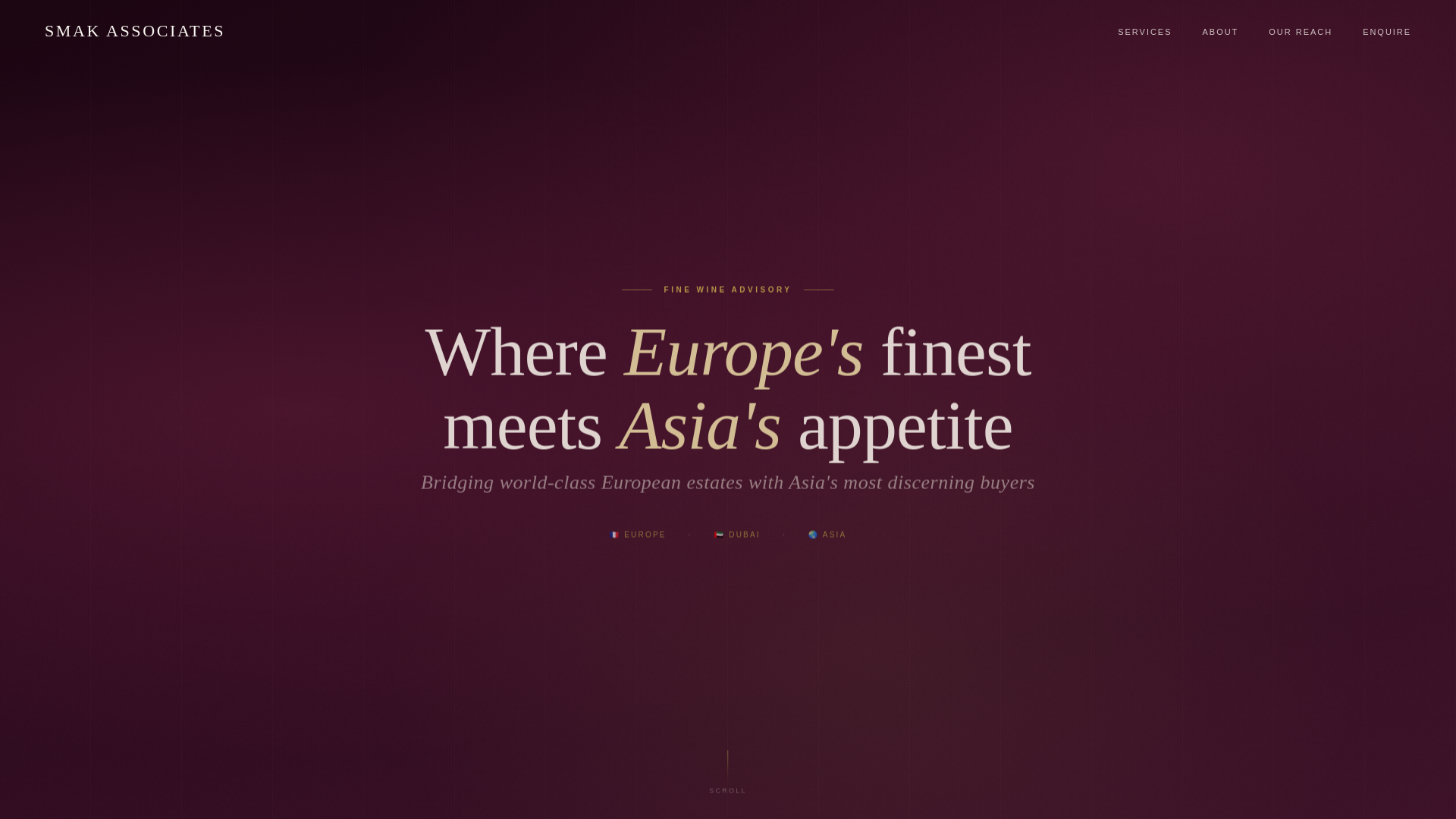 website screenshot of https://smak-associates.com/