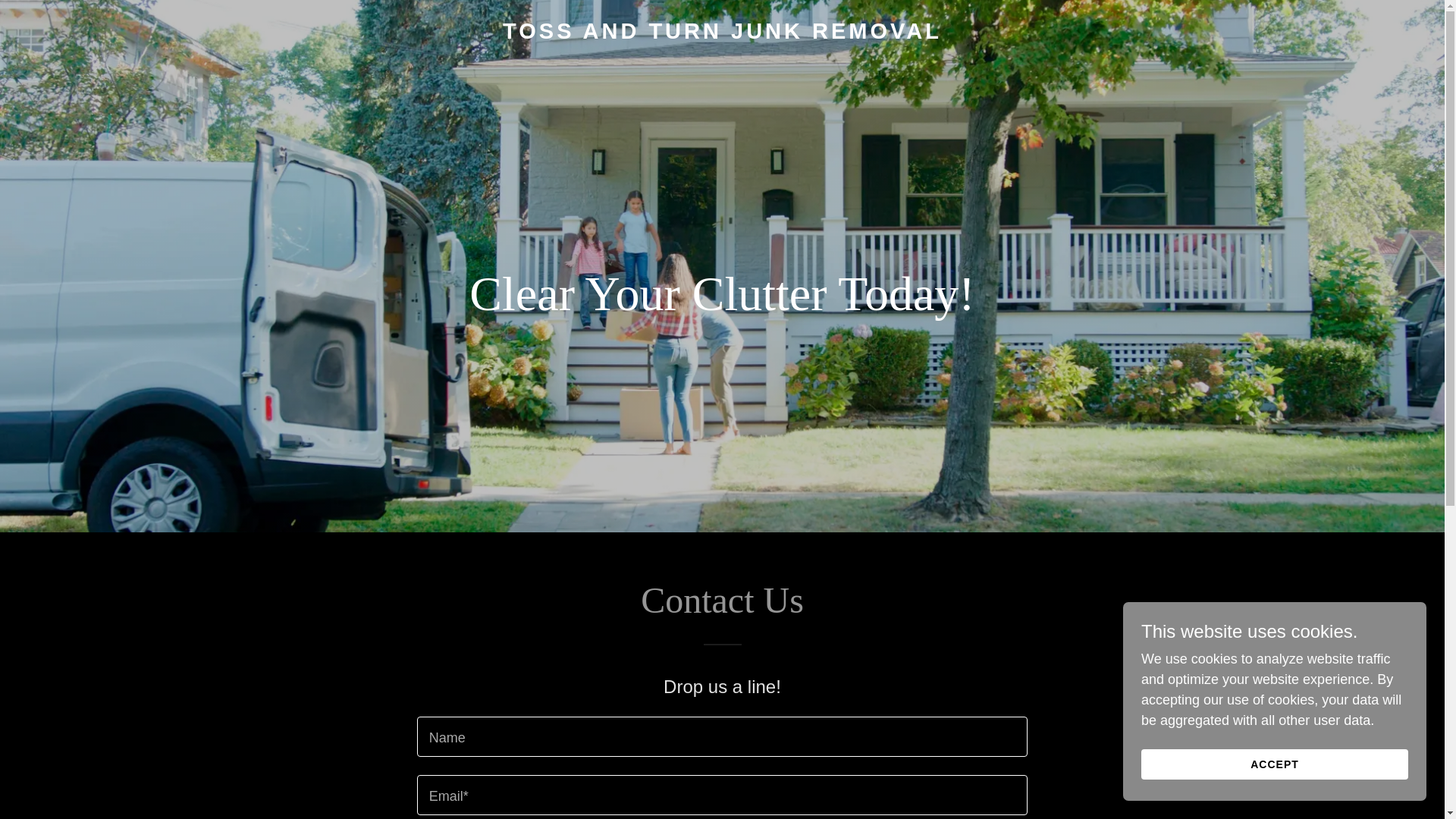 website screenshot of https://tossandturnjunkremoval.com/