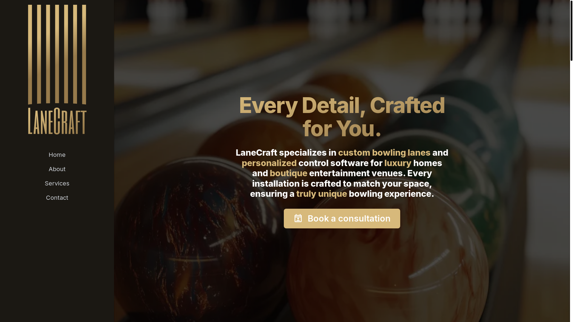 website screenshot of https://lanecraft.pages.dev/