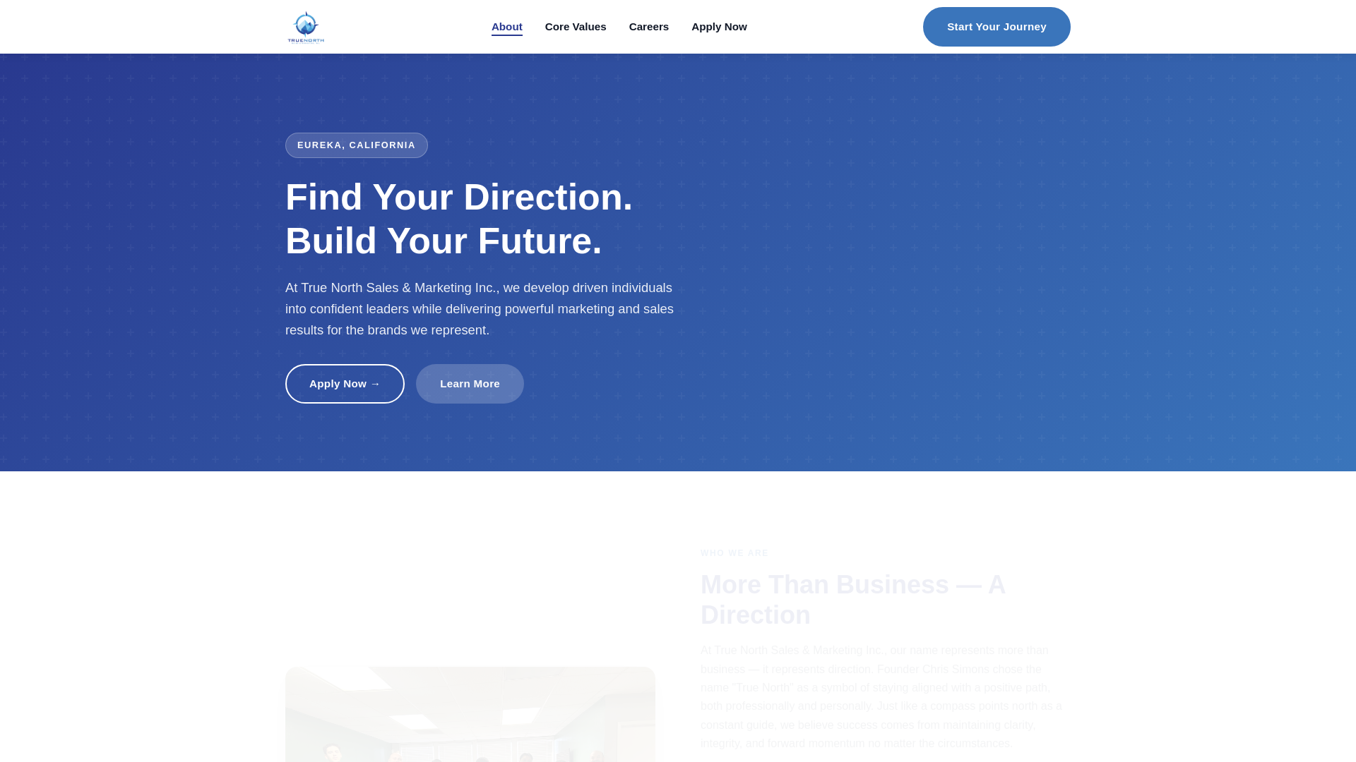 website screenshot of https://truenorthsalesandmarketinginc.com/