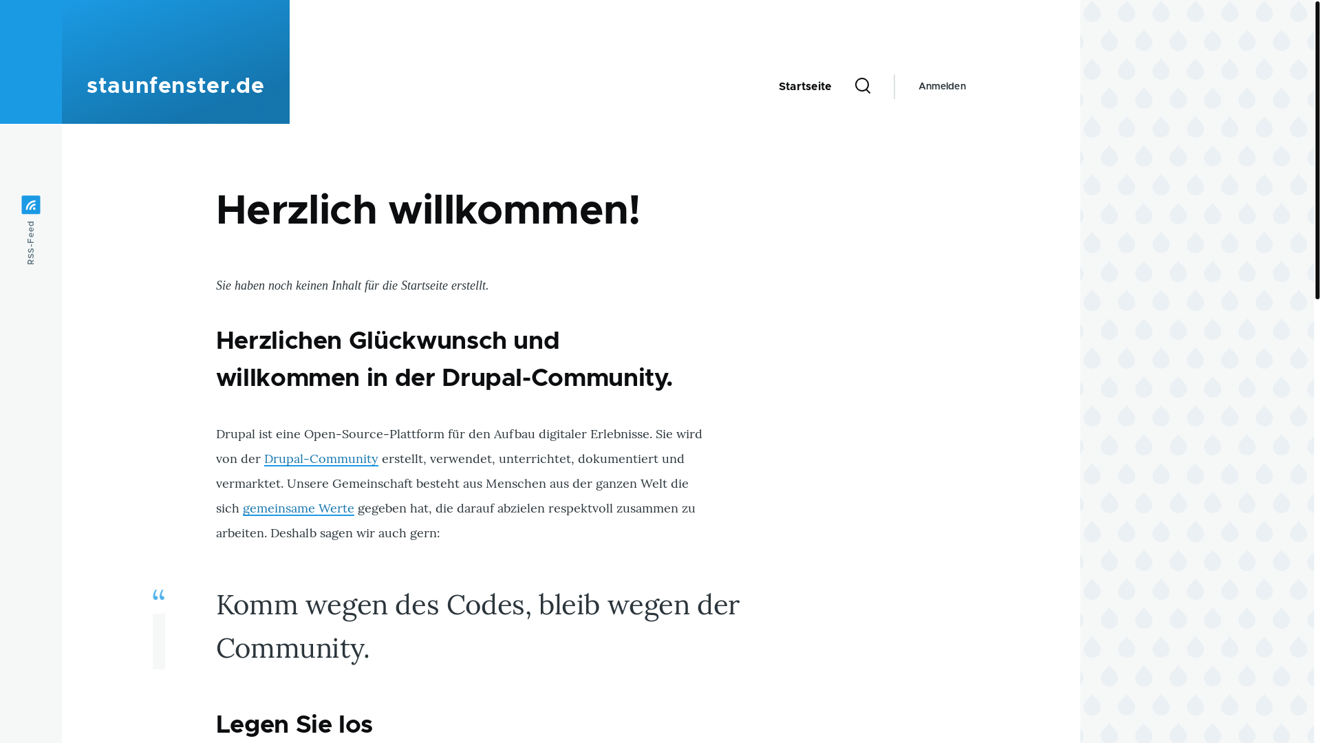 website screenshot of https://staunfenster.de/