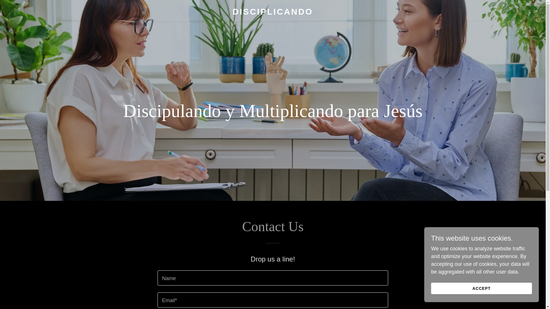website screenshot of https://disciplicando.com/