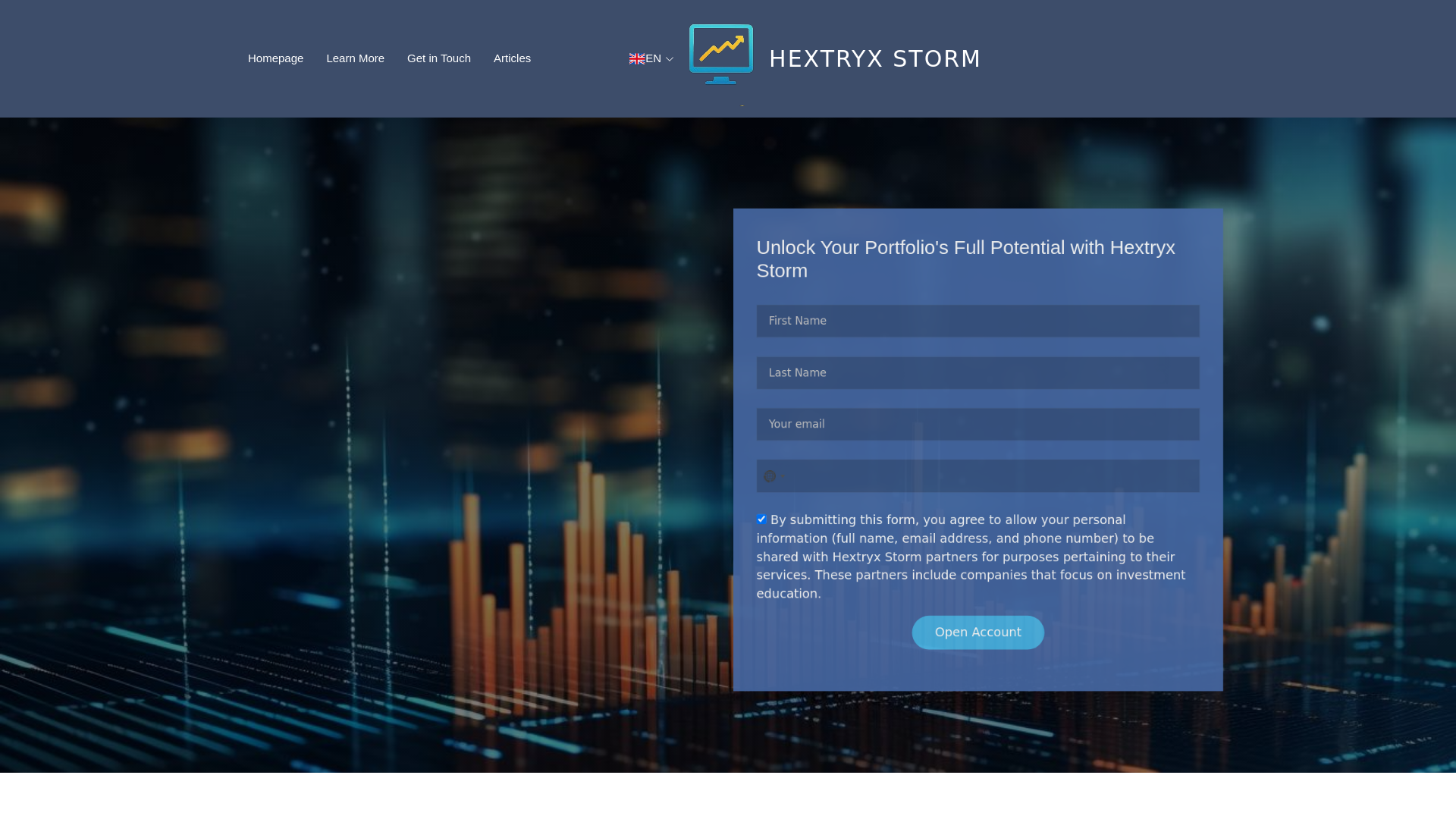 website screenshot of https://my-hextryxstorm.org