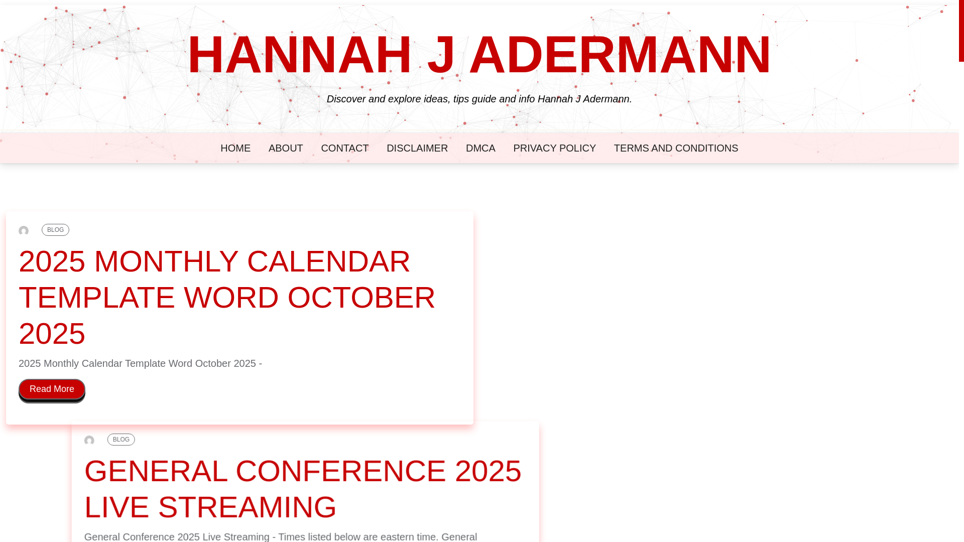 website screenshot of https://hannahjadermann.pages.dev/