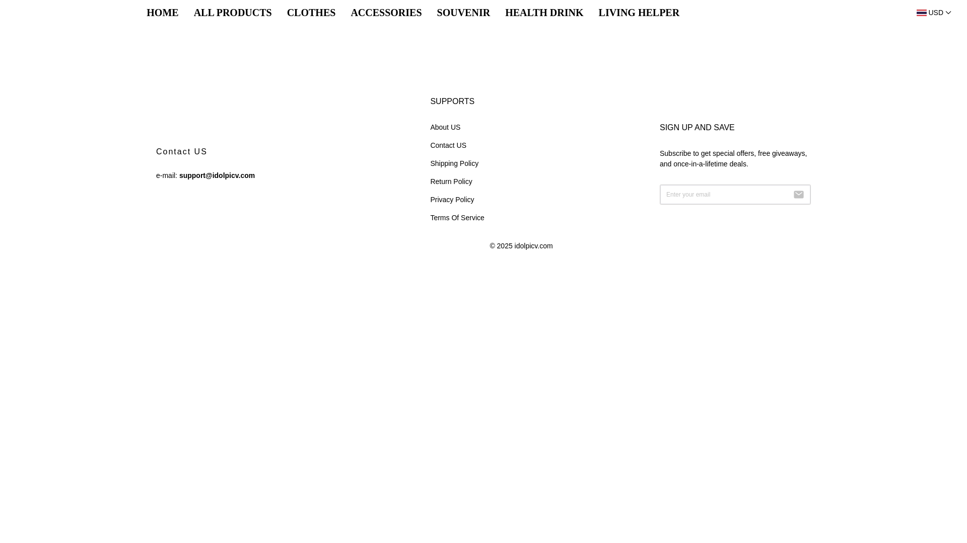 website screenshot of https://idolpicv.com/