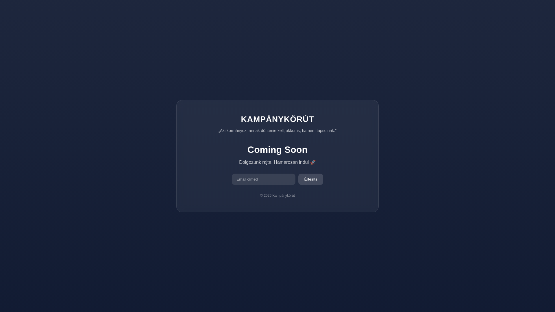website screenshot of https://kampanykorut.pages.dev/