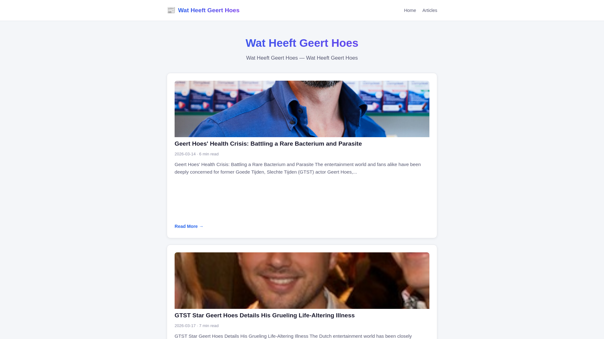 website screenshot of https://wat-heeft-geert-hoes.pages.dev/