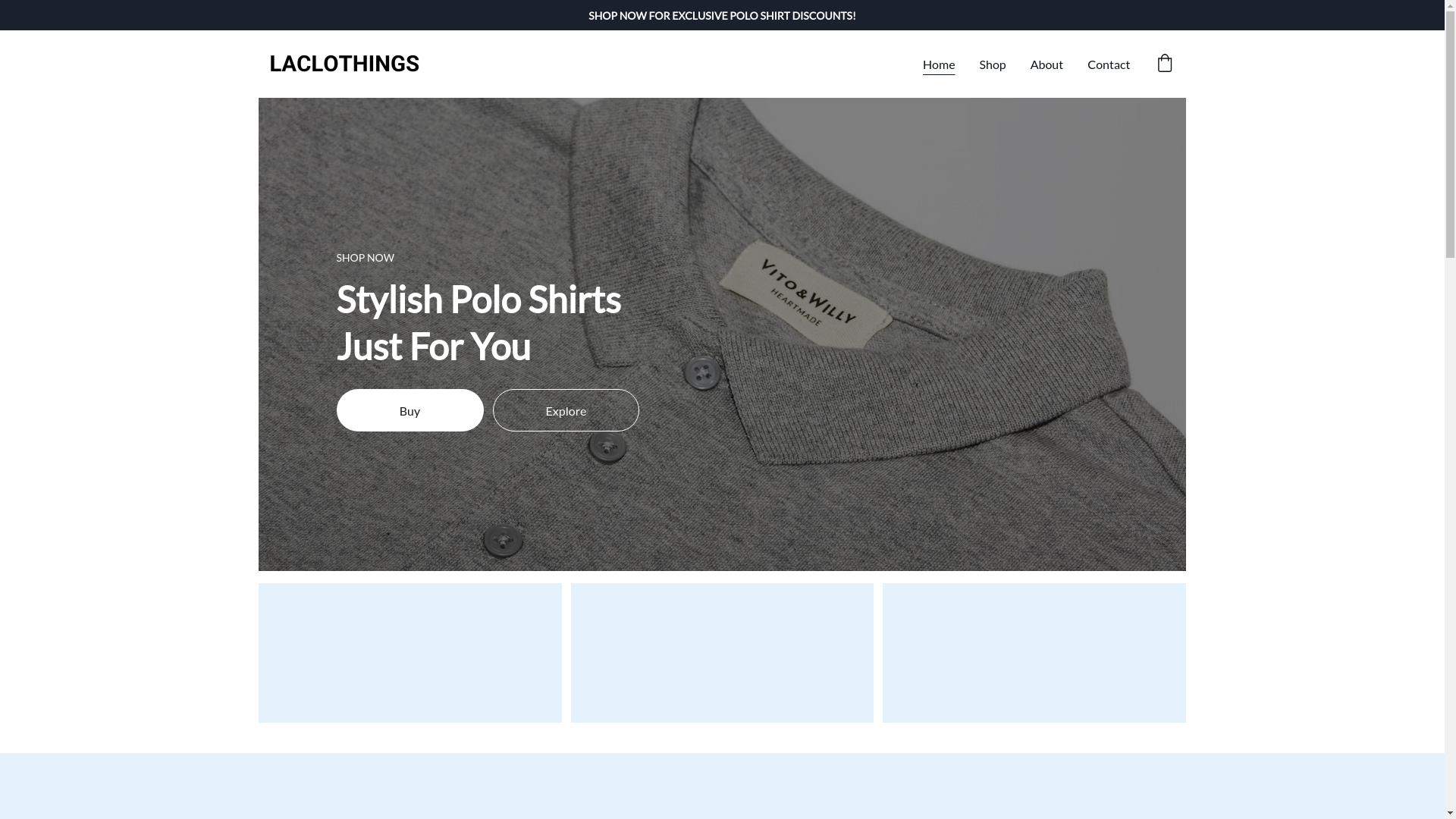 website screenshot of https://la-clothings.com/