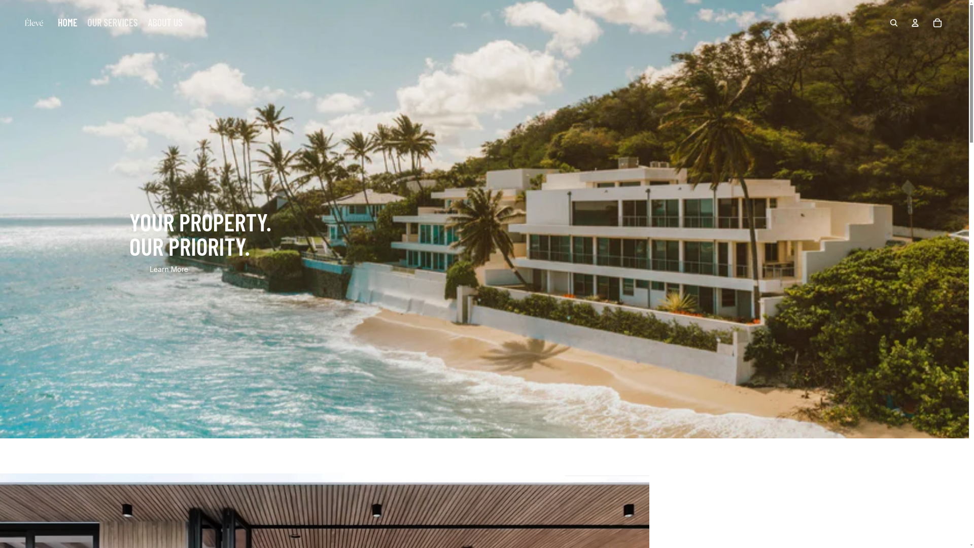 website screenshot of https://elevestmaarten.com/