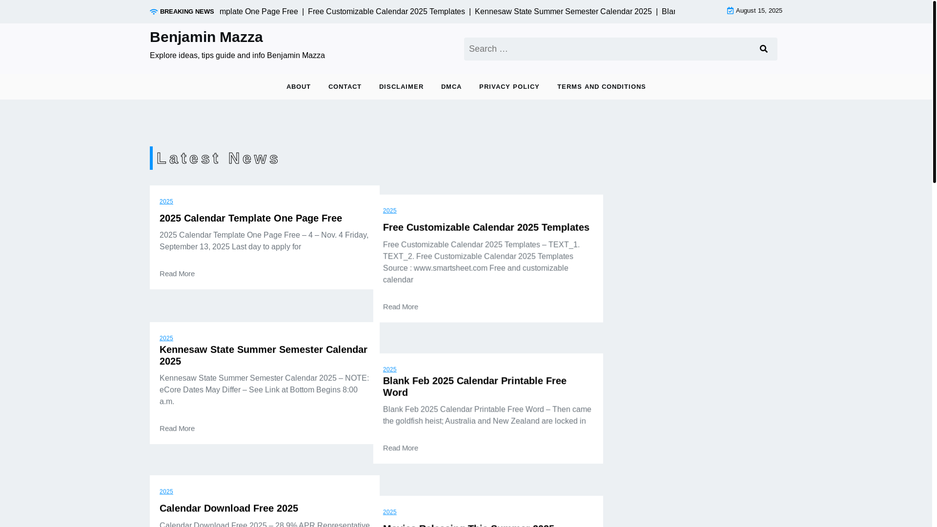 website screenshot of https://benjaminmazza.pages.dev/