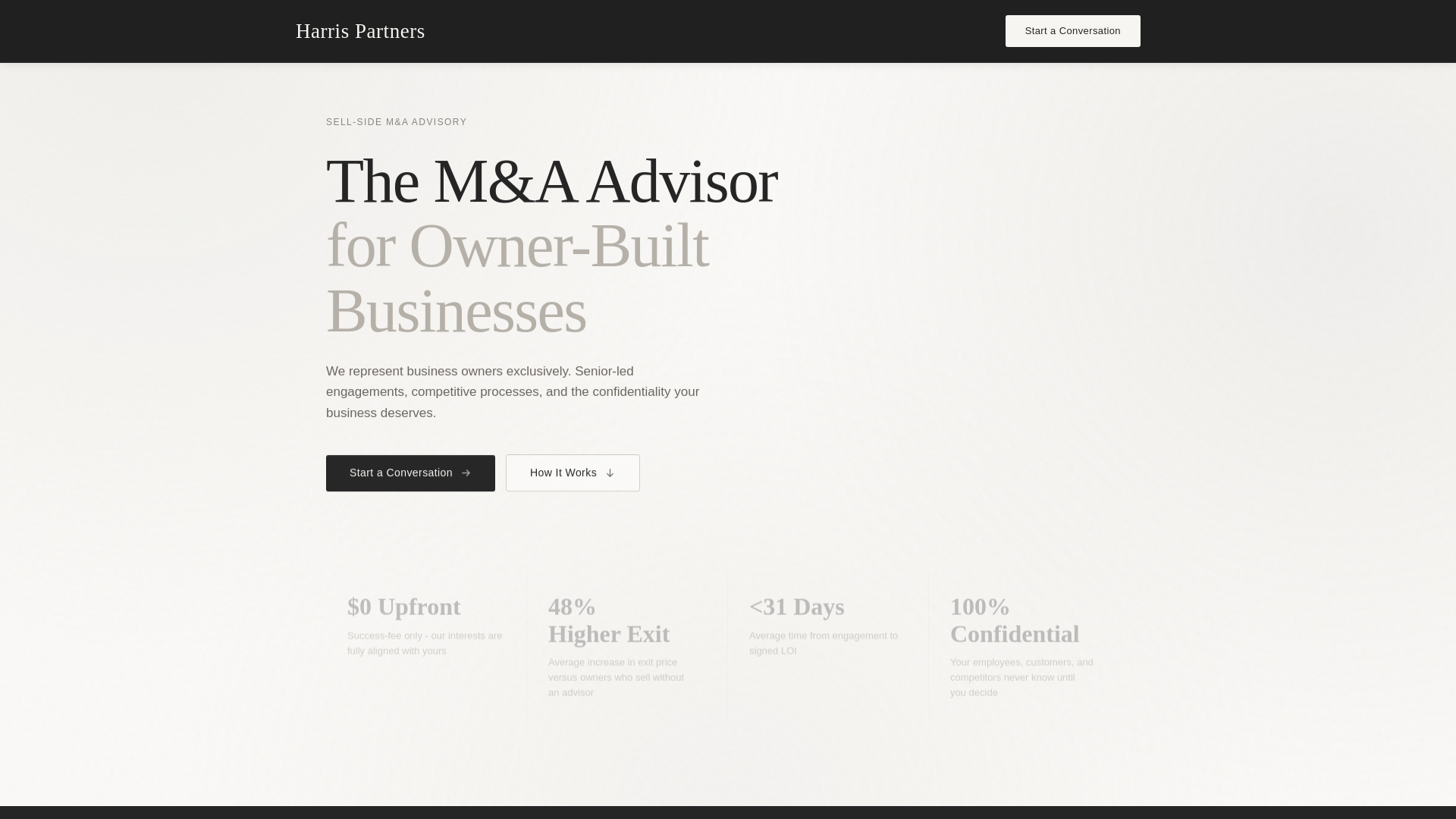 website screenshot of https://harris-partners-group.pages.dev/