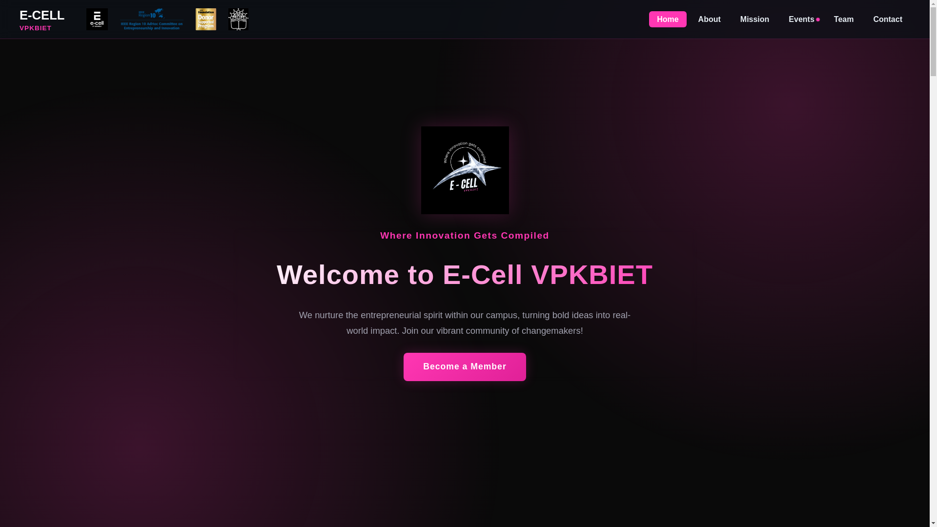 website screenshot of https://e-celldemo.pages.dev/