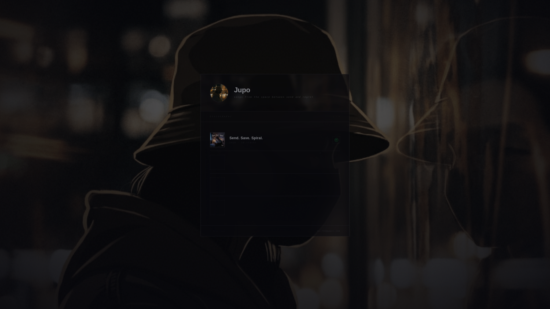 website screenshot of https://jupomusic.pages.dev/