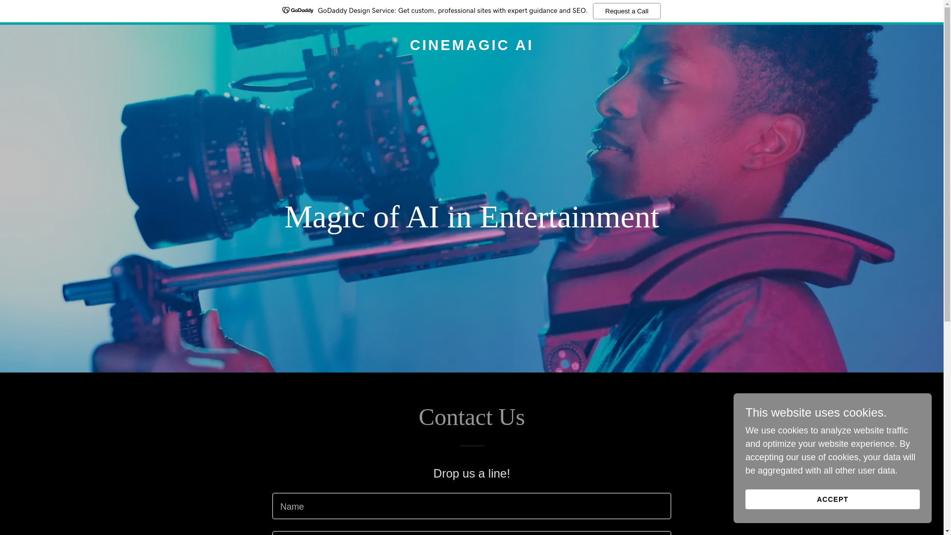 website screenshot of https://cinemagicai.online/
