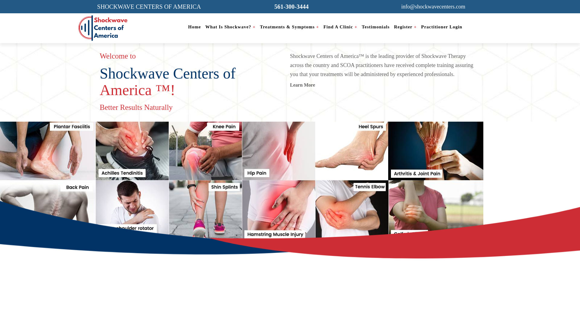 website screenshot of https://shockwavecentersequipment.co
