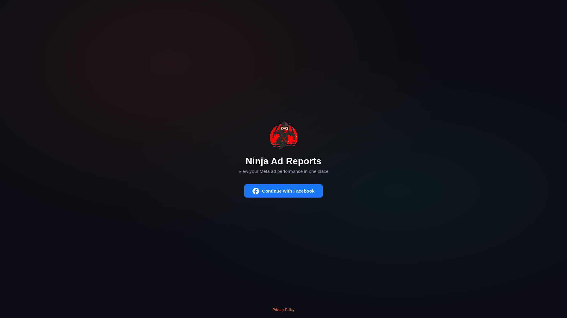 website screenshot of https://ninja-ad-reports.pages.dev/