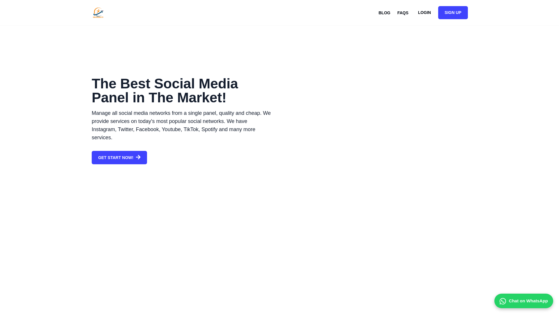website screenshot of https://smmmediabooster.com/