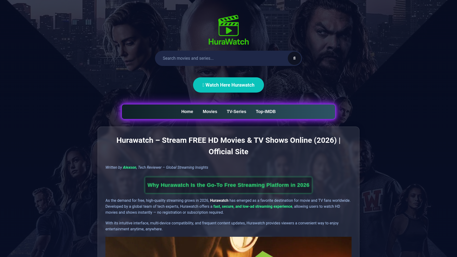 website screenshot of https://hurawatch-c10.pages.dev/