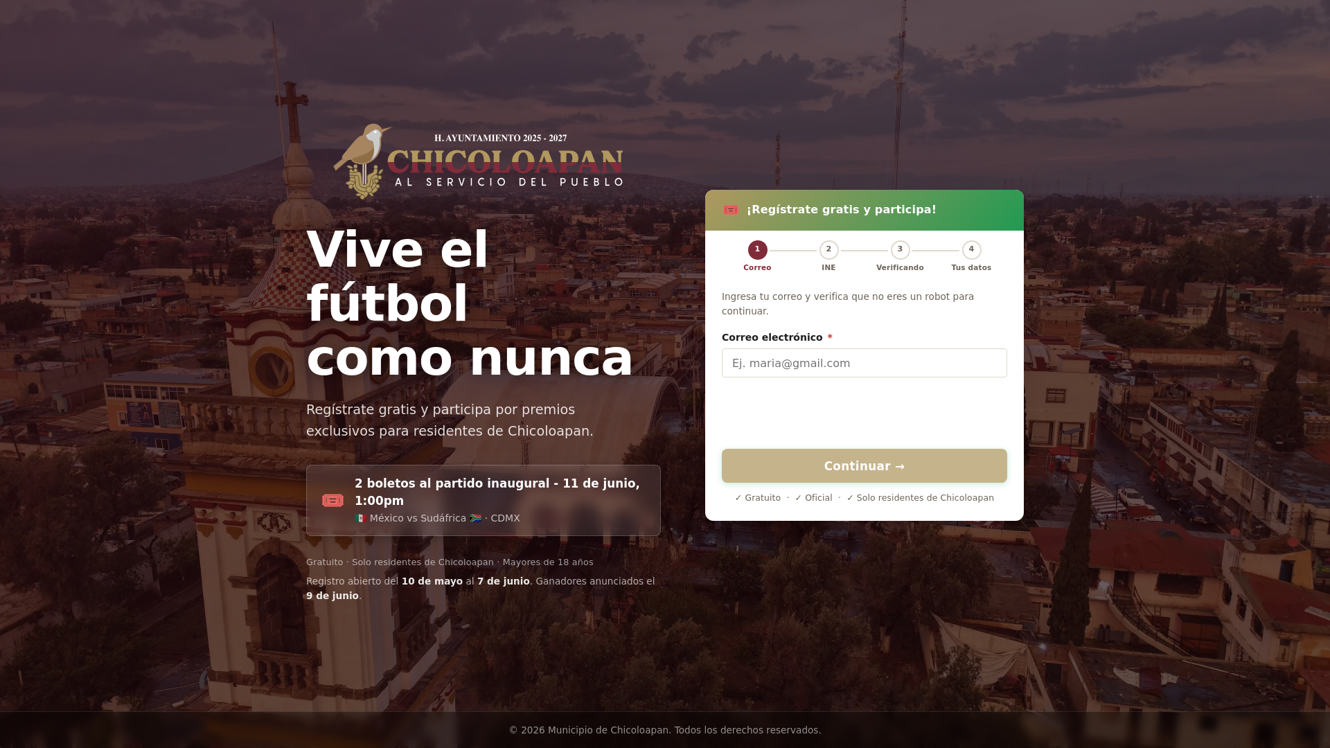website screenshot of https://registrochicoloapan.com/