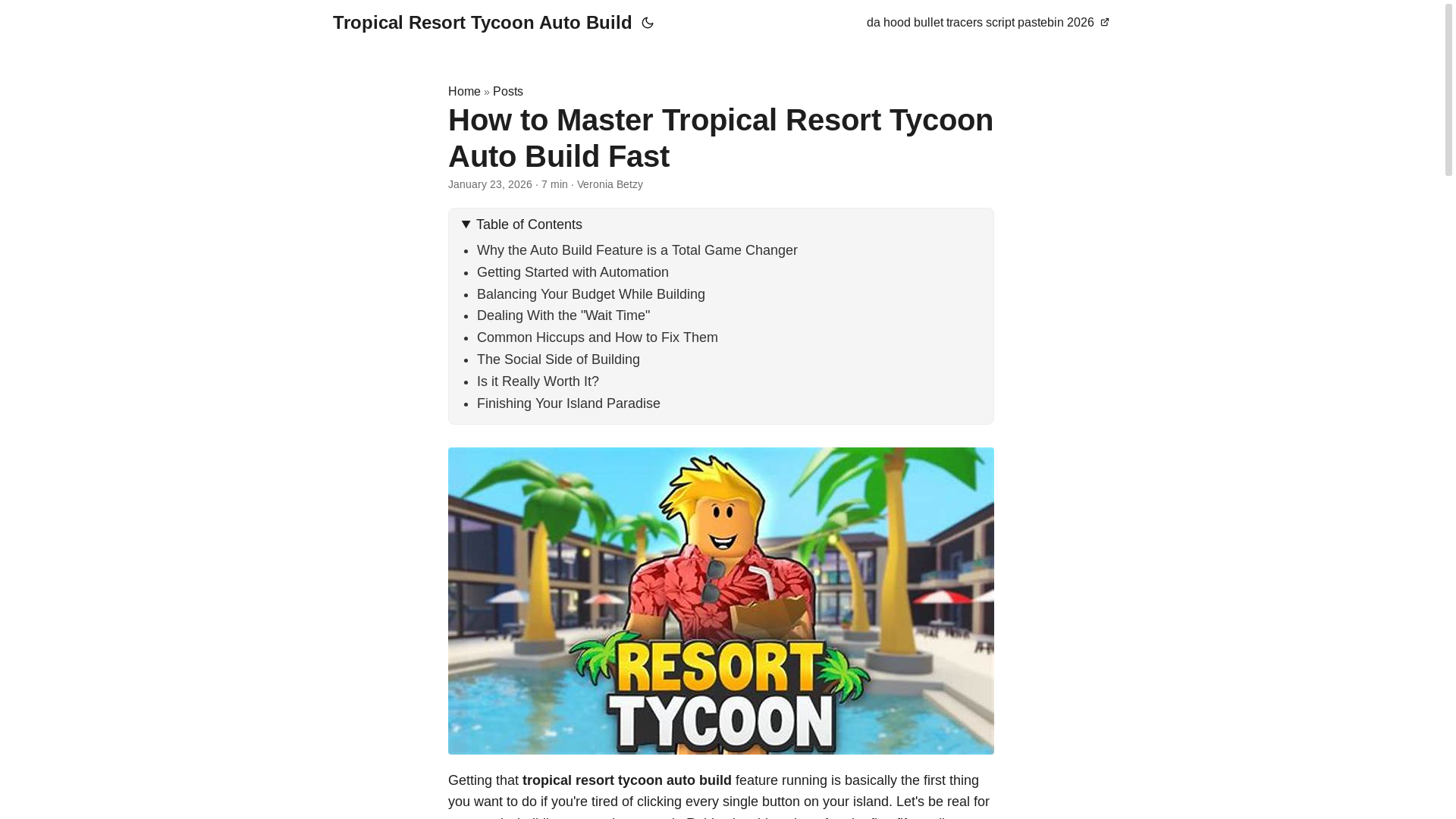 website screenshot of https://tropical-resort-tycoon-auto-build.pages.dev/