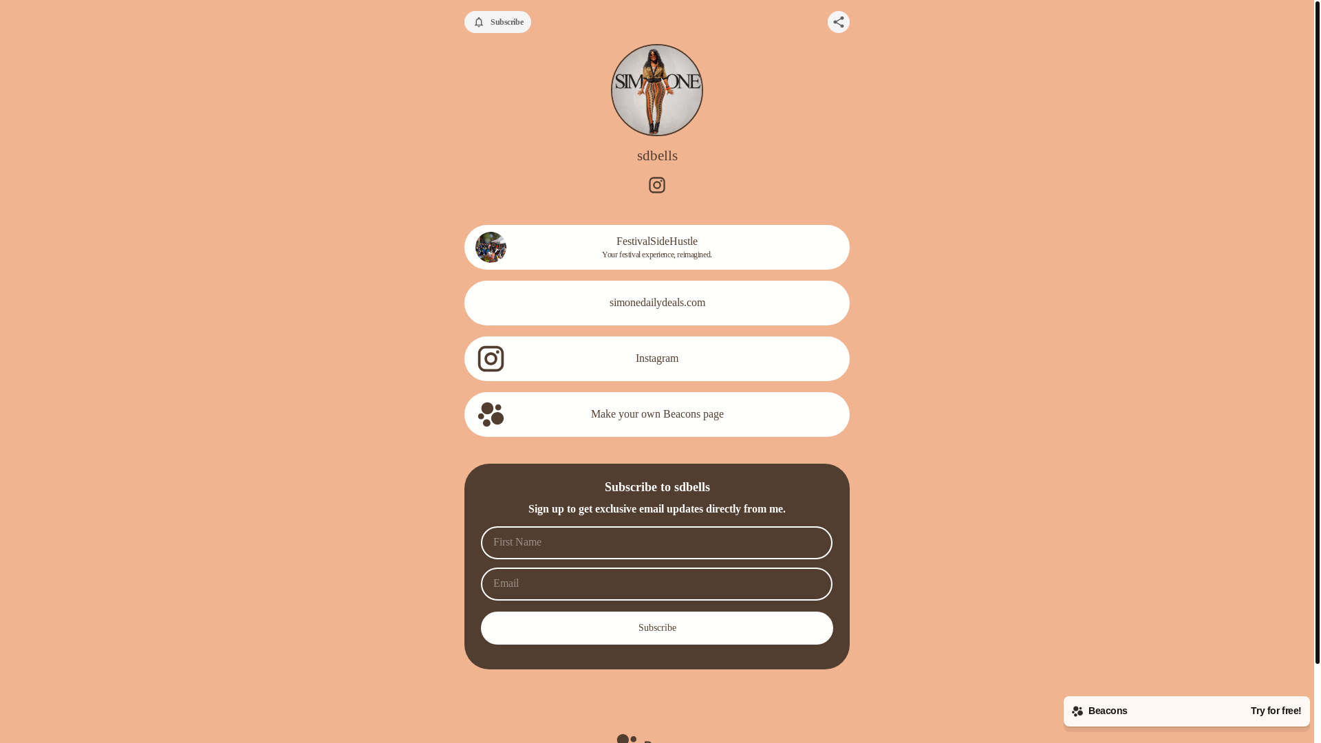 website screenshot of https://festivalhustle.store/