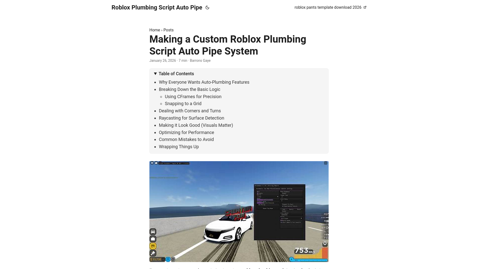 website screenshot of https://roblox-plumbing-script-auto-pipe.pages.dev/