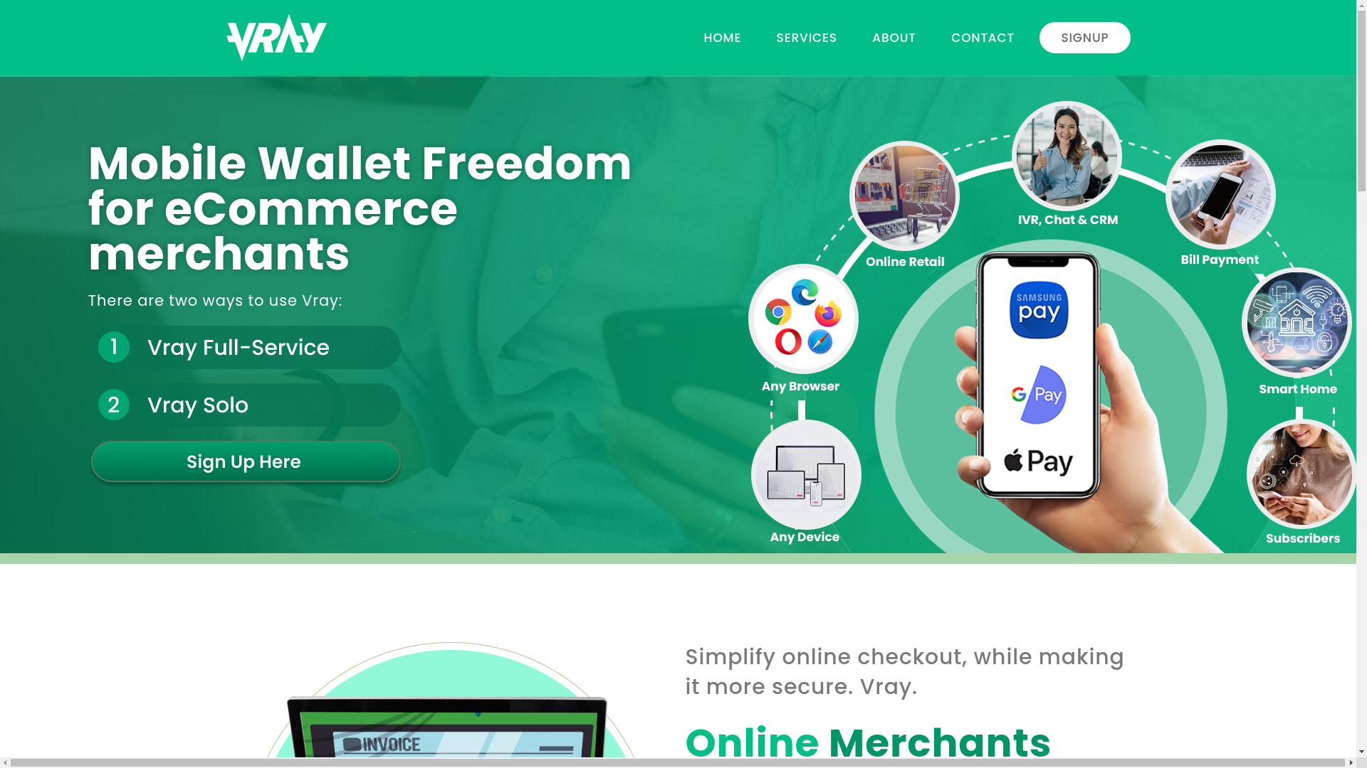 website screenshot of https://www.vrayinc.com/signup/