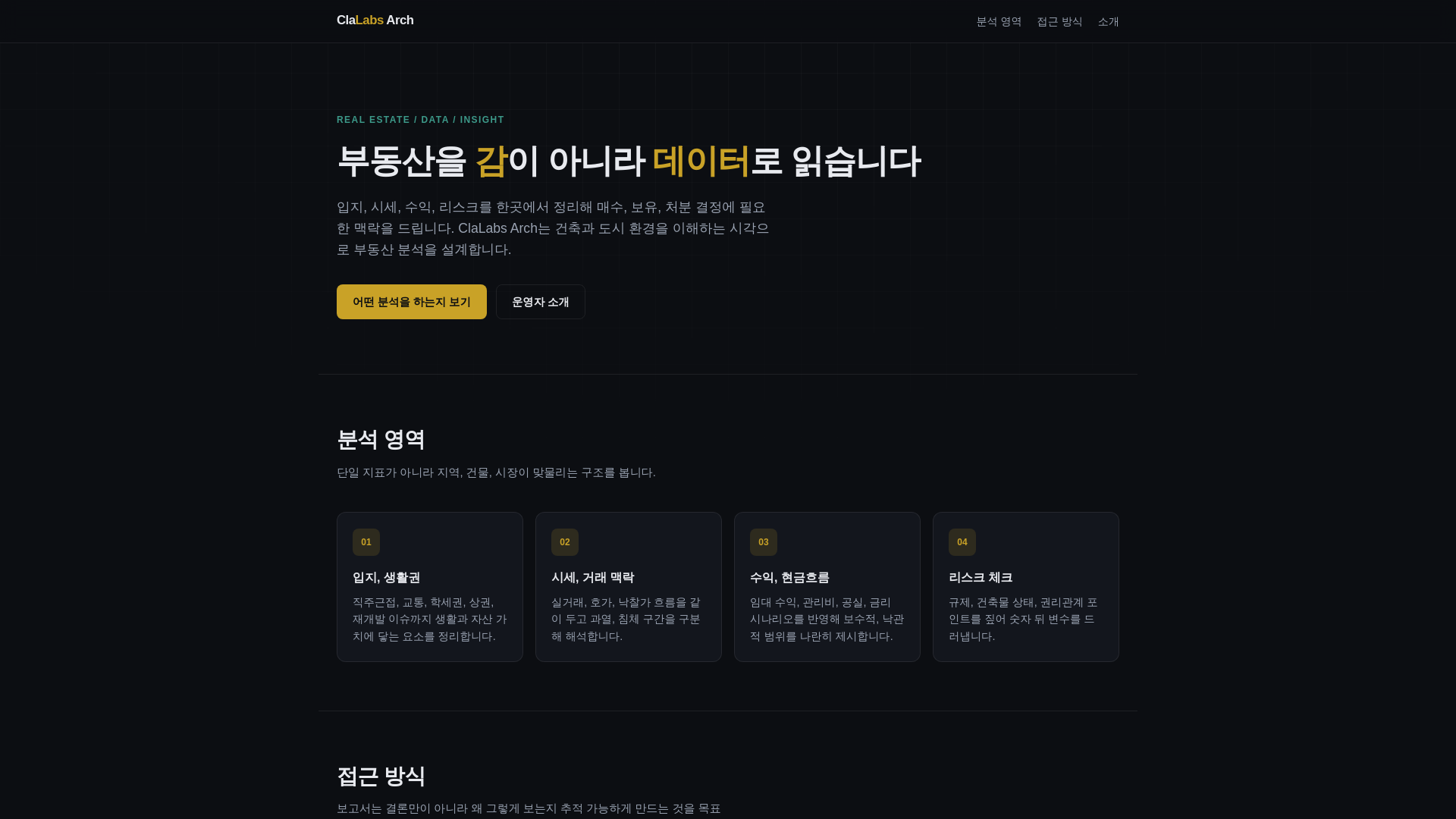 website screenshot of https://clalabs-arch-esj.pages.dev/