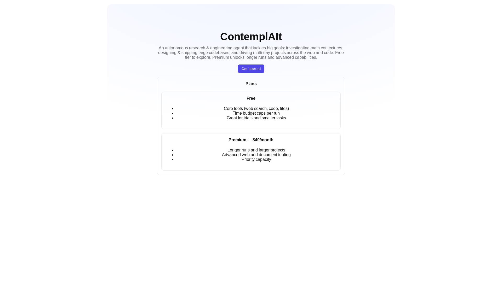 website screenshot of https://contemplait.com/