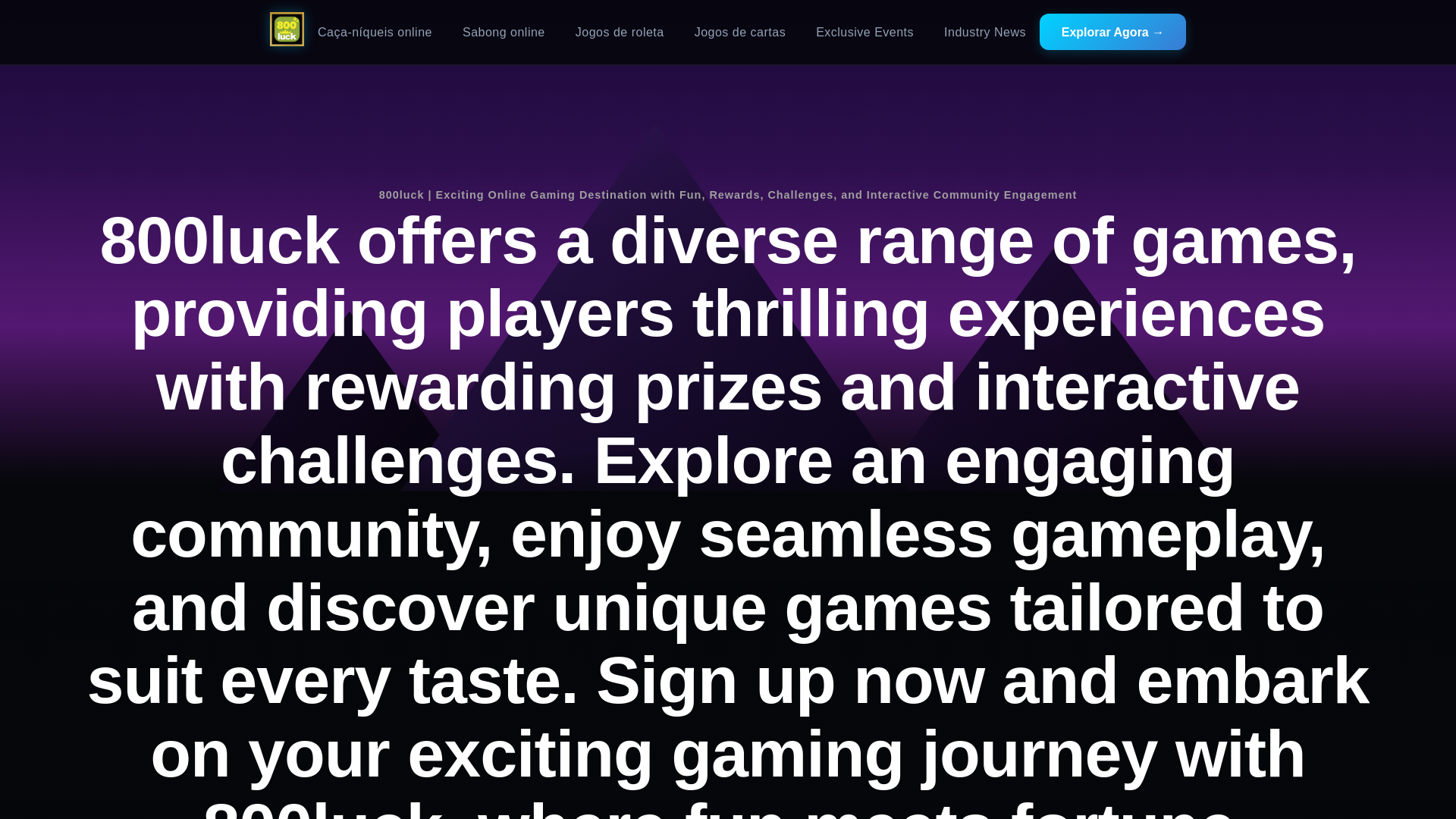 website screenshot of https://800luckcom.com/