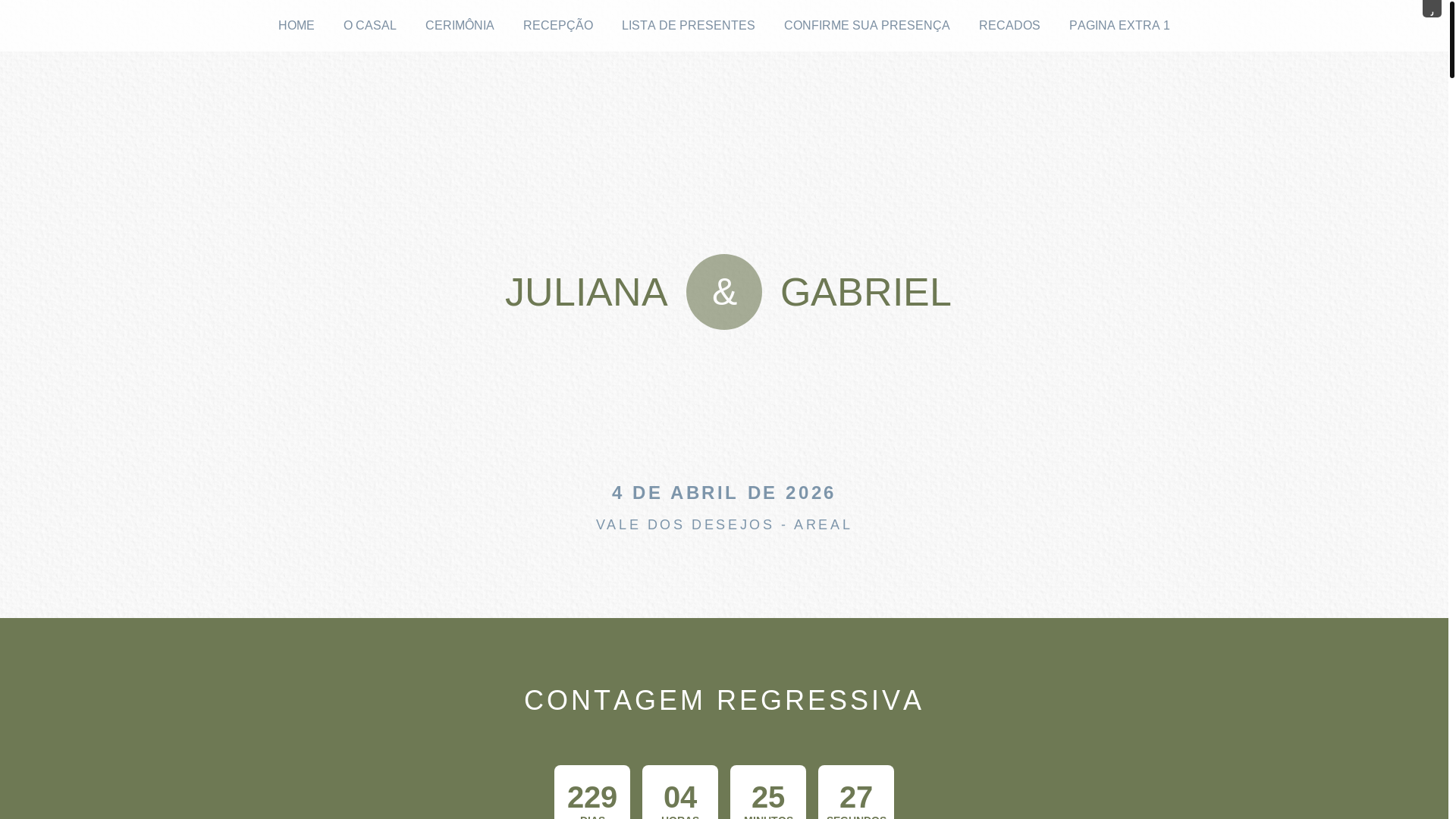 website screenshot of https://juliana-gabriel2026.com.br/