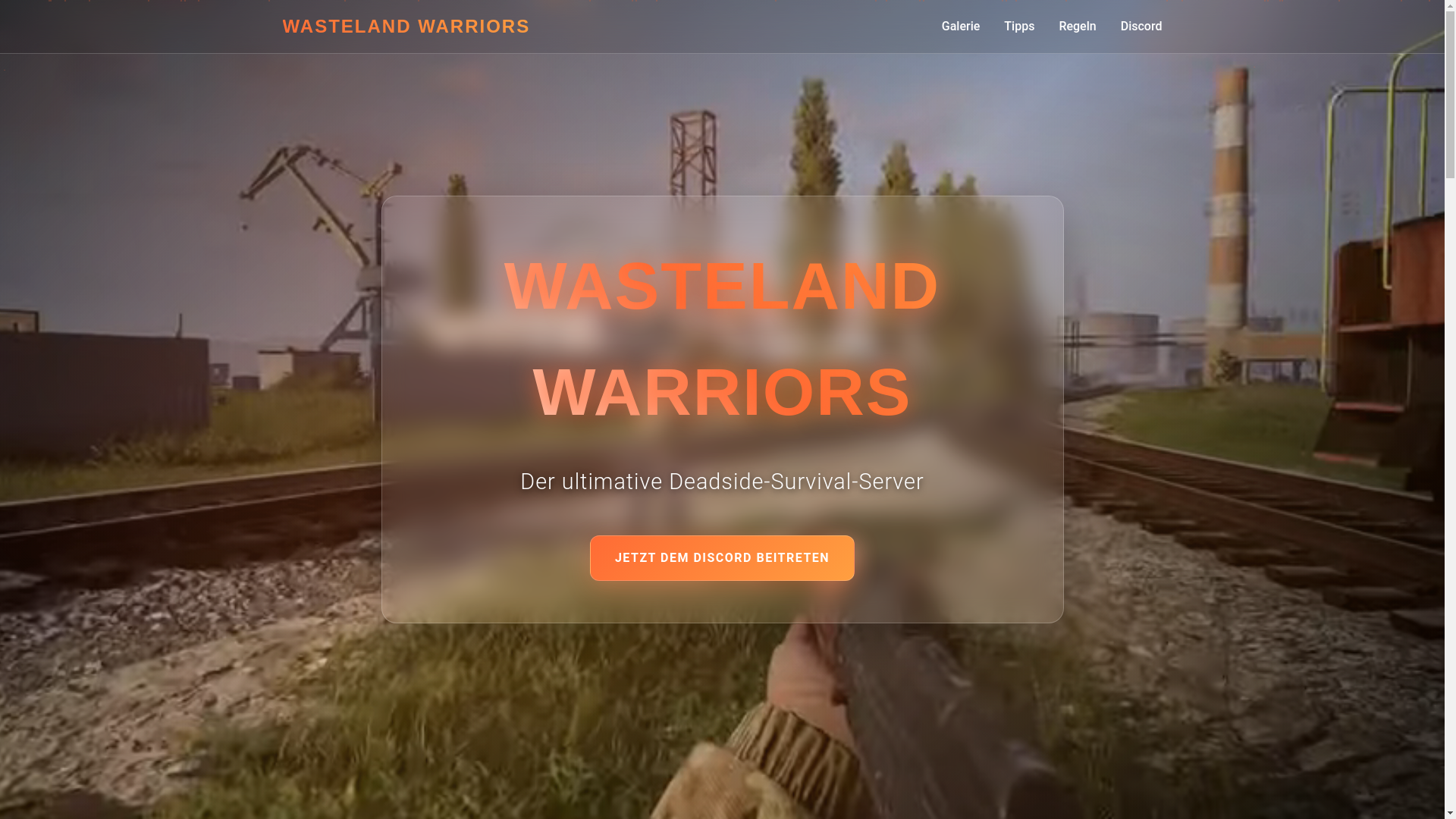 website screenshot of https://wastelandwarriors.pages.dev/