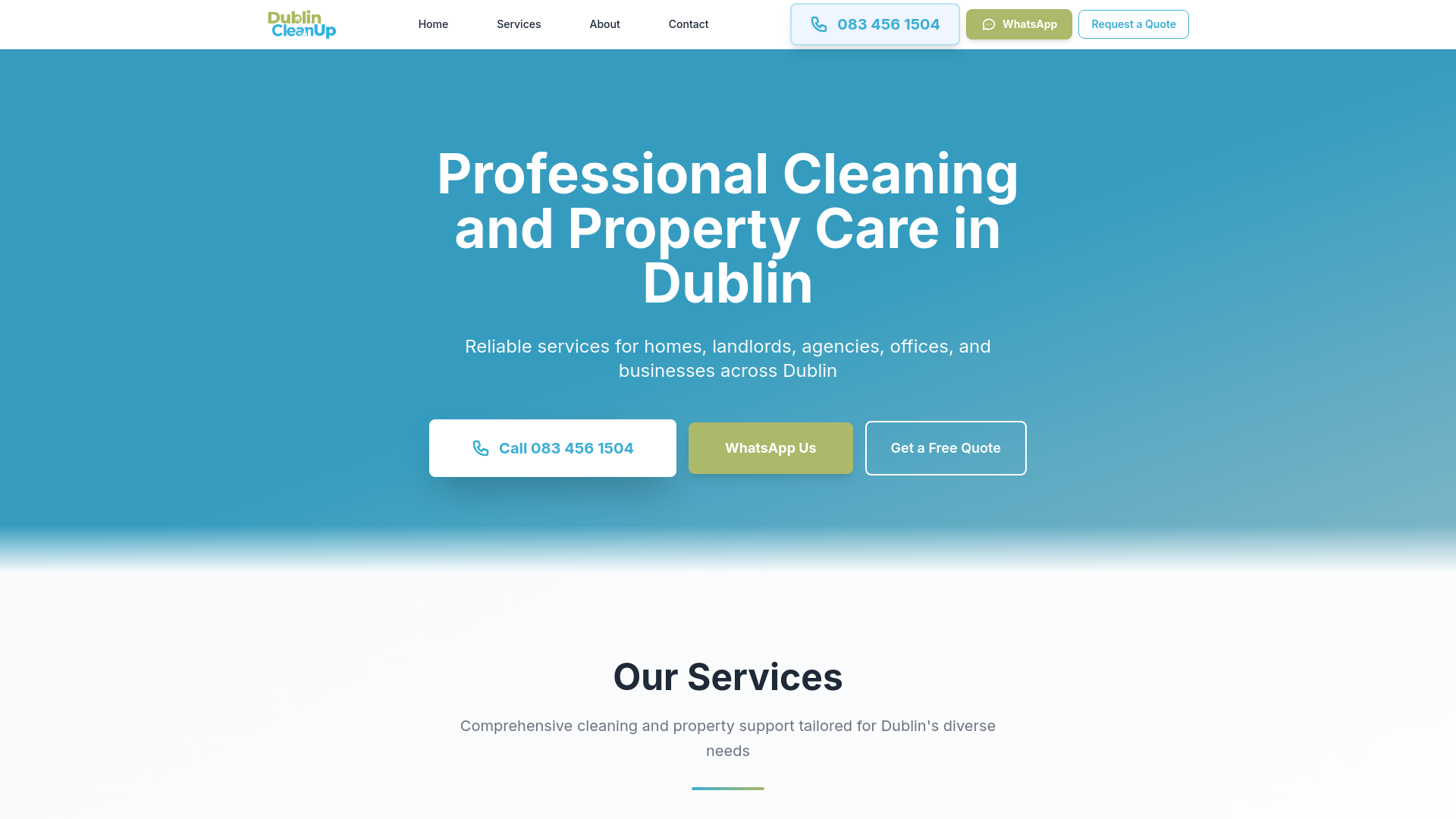 website screenshot of https://dublin-cleanup.pages.dev/