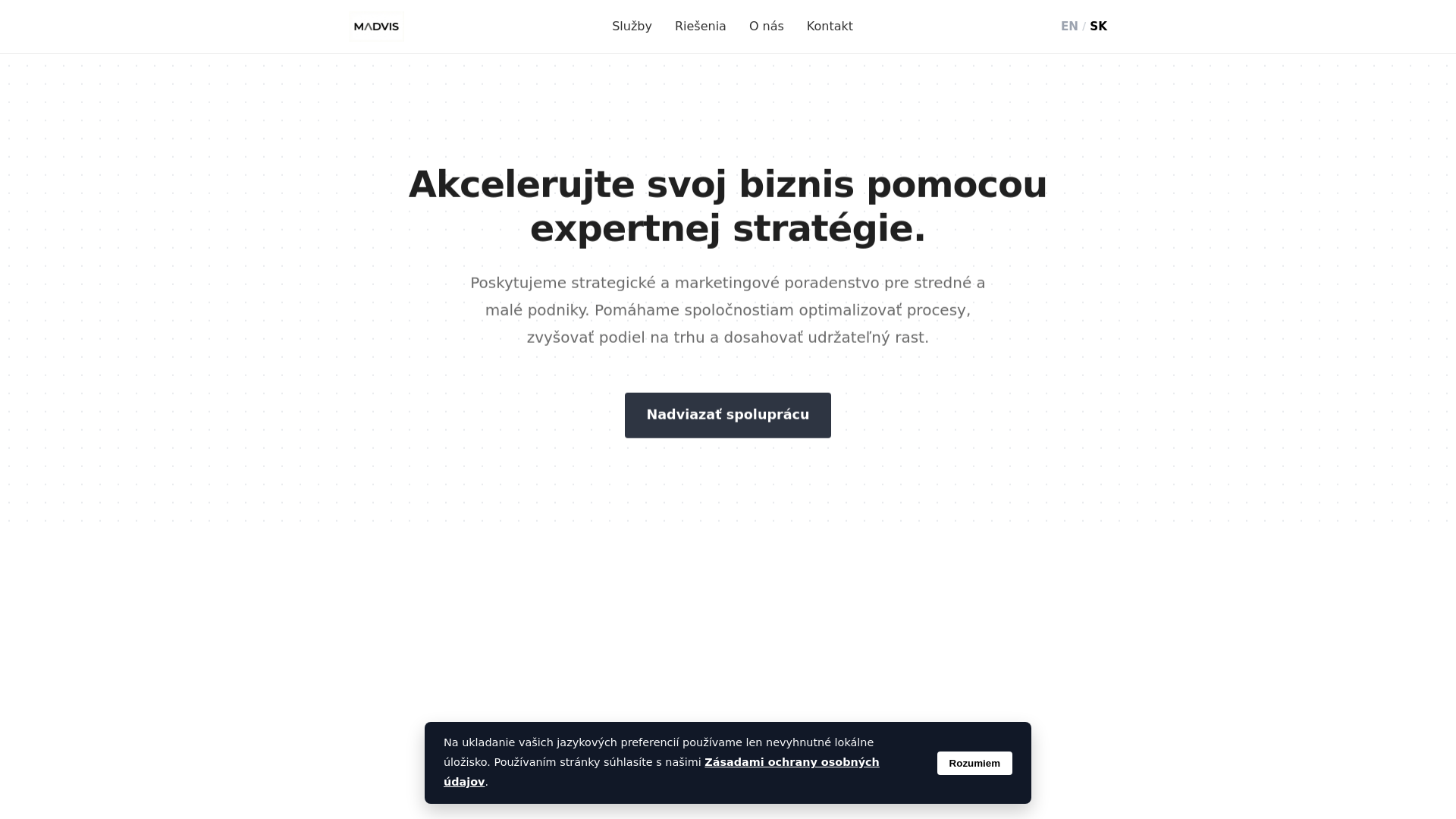 website screenshot of https://madvis-consulting.pages.dev/