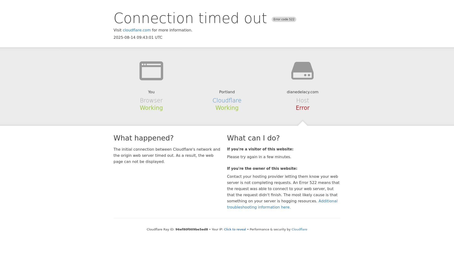 website screenshot of https://dianedelacy.com/