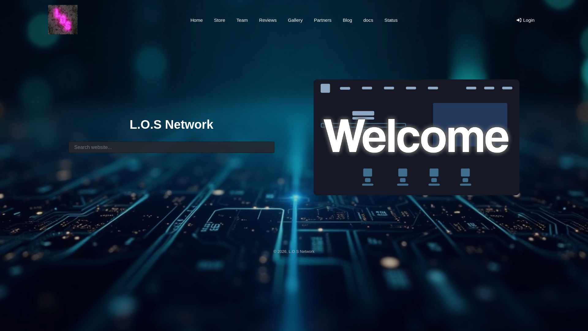 website screenshot of https://los-network.com